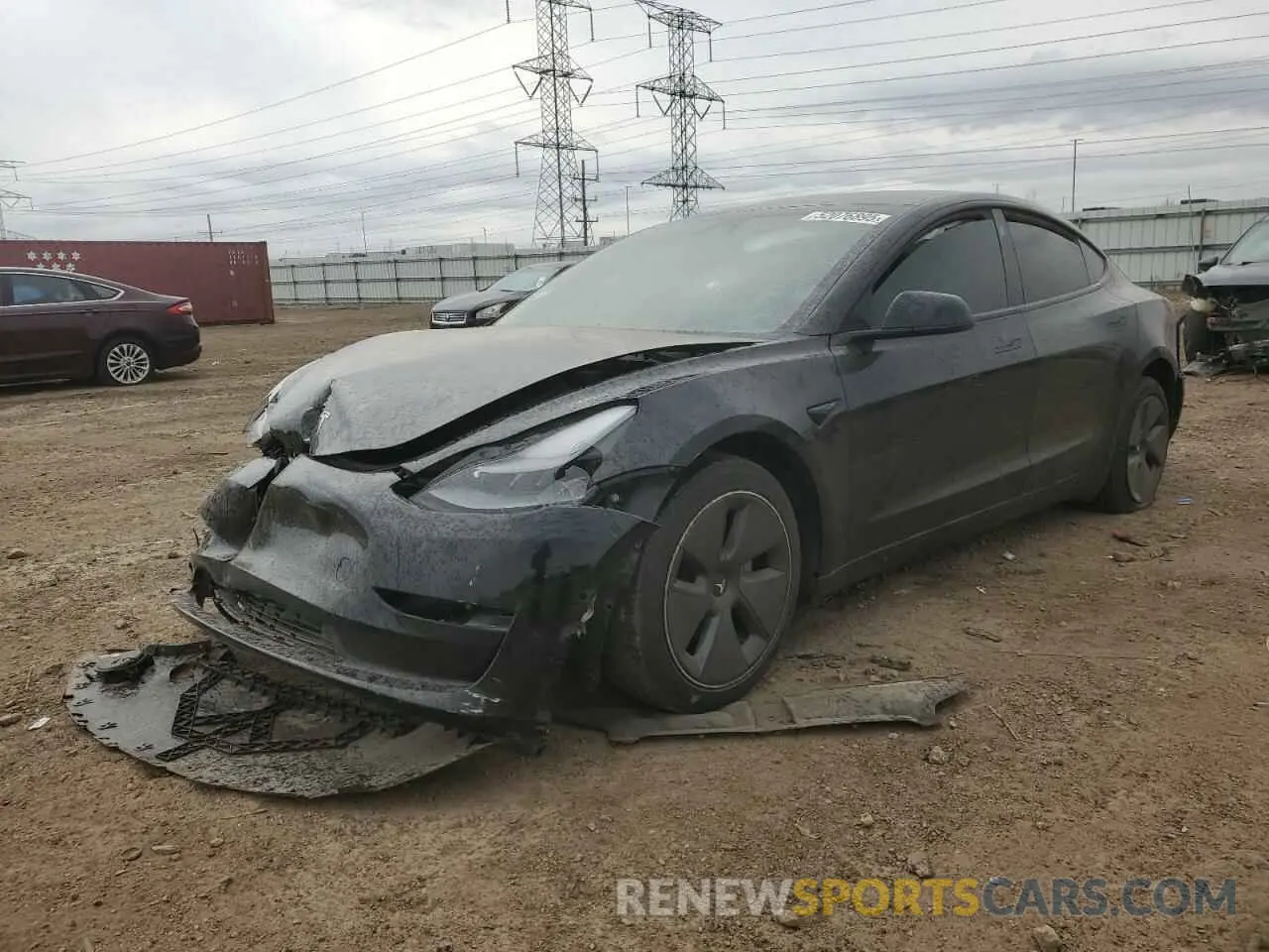 1 Фотография поврежденного автомобиля 5YJ3E1EB7NF110261 TESLA MODEL 3 2022