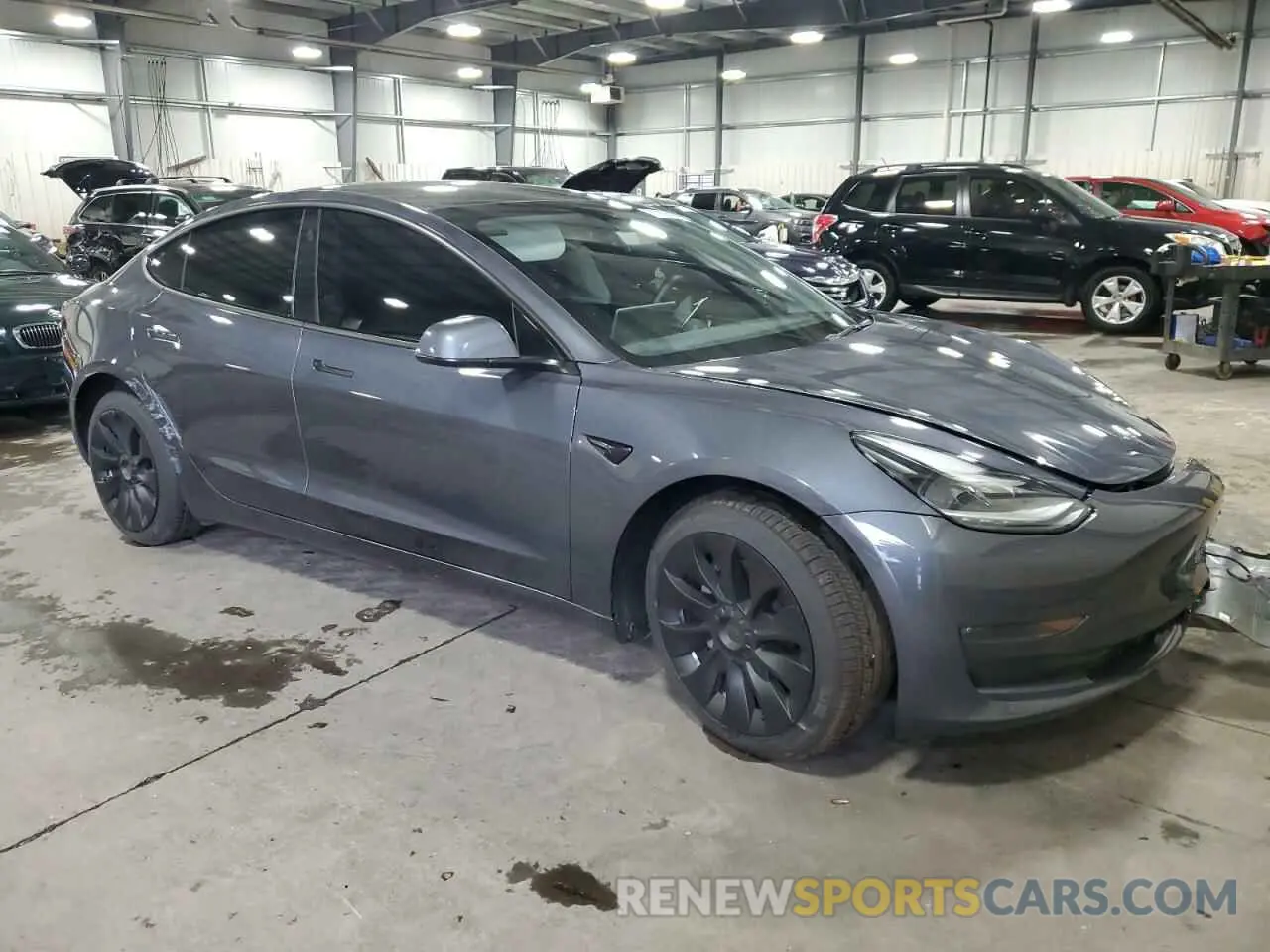 4 Фотография поврежденного автомобиля 5YJ3E1EB7NF127870 TESLA MODEL 3 2022