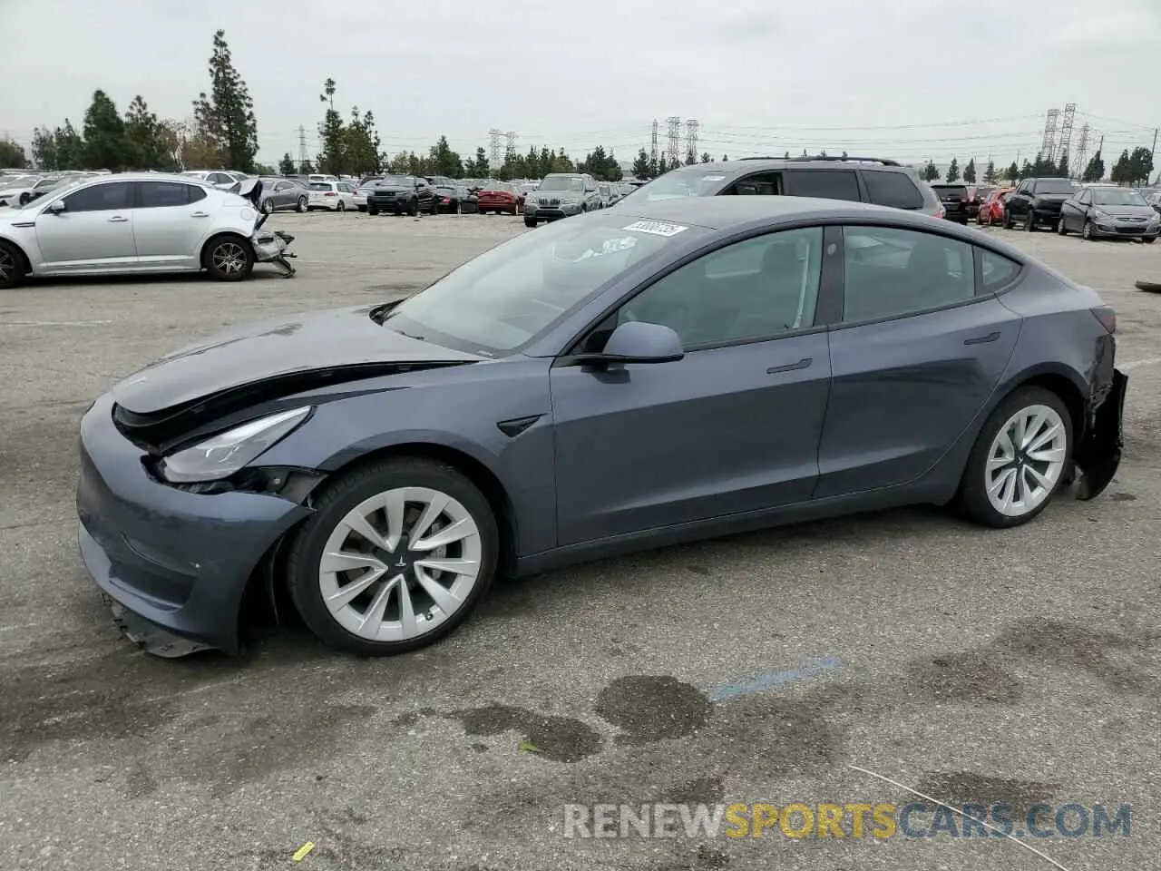 1 Фотография поврежденного автомобиля 5YJ3E1EB7NF131613 TESLA MODEL 3 2022