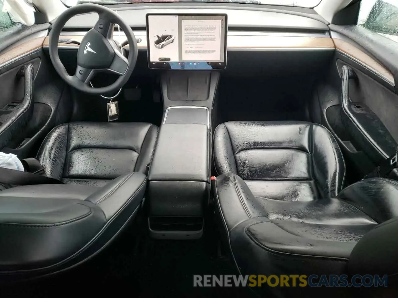 8 Photograph of a damaged car 5YJ3E1EB7NF143602 TESLA MODEL 3 2022