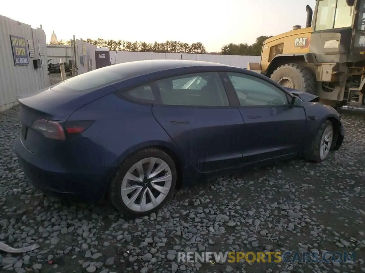 3 Photograph of a damaged car 5YJ3E1EB7NF143938 TESLA MODEL 3 2022