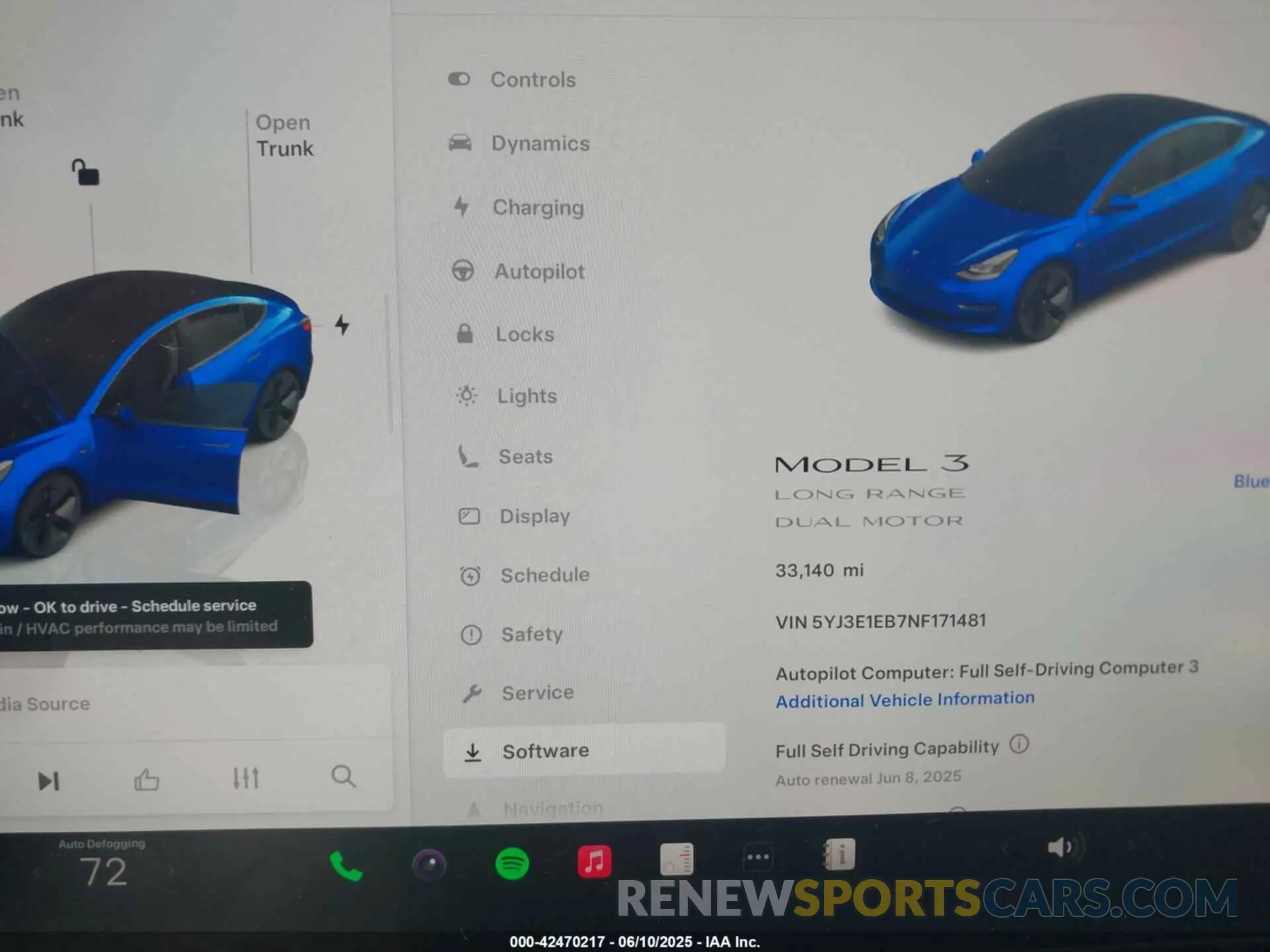 7 Фотография поврежденного автомобиля 5YJ3E1EB7NF171481 TESLA MODEL 3 2022
