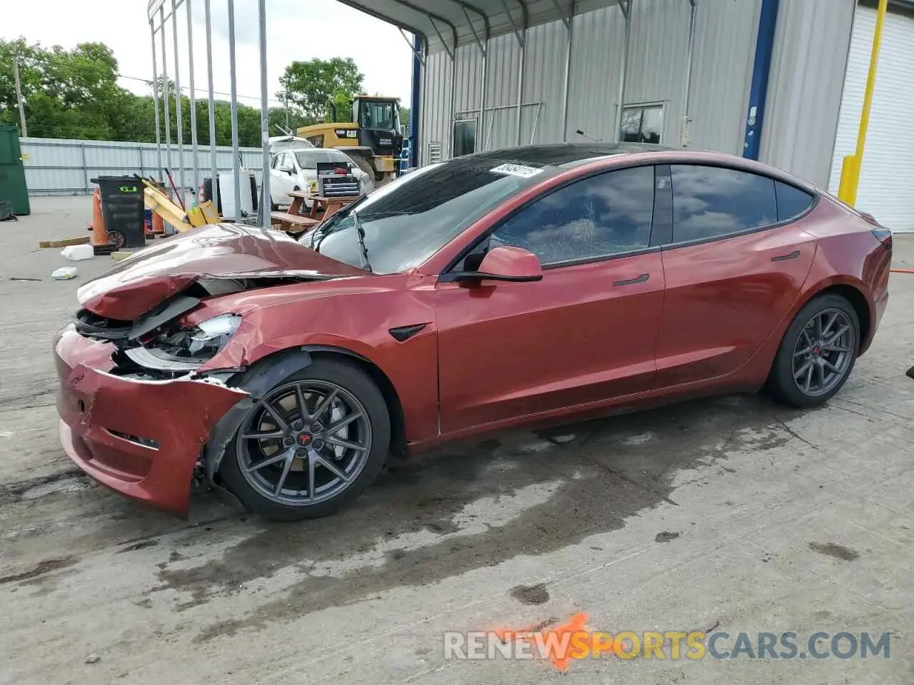 1 Photograph of a damaged car 5YJ3E1EB7NF175904 TESLA MODEL 3 2022