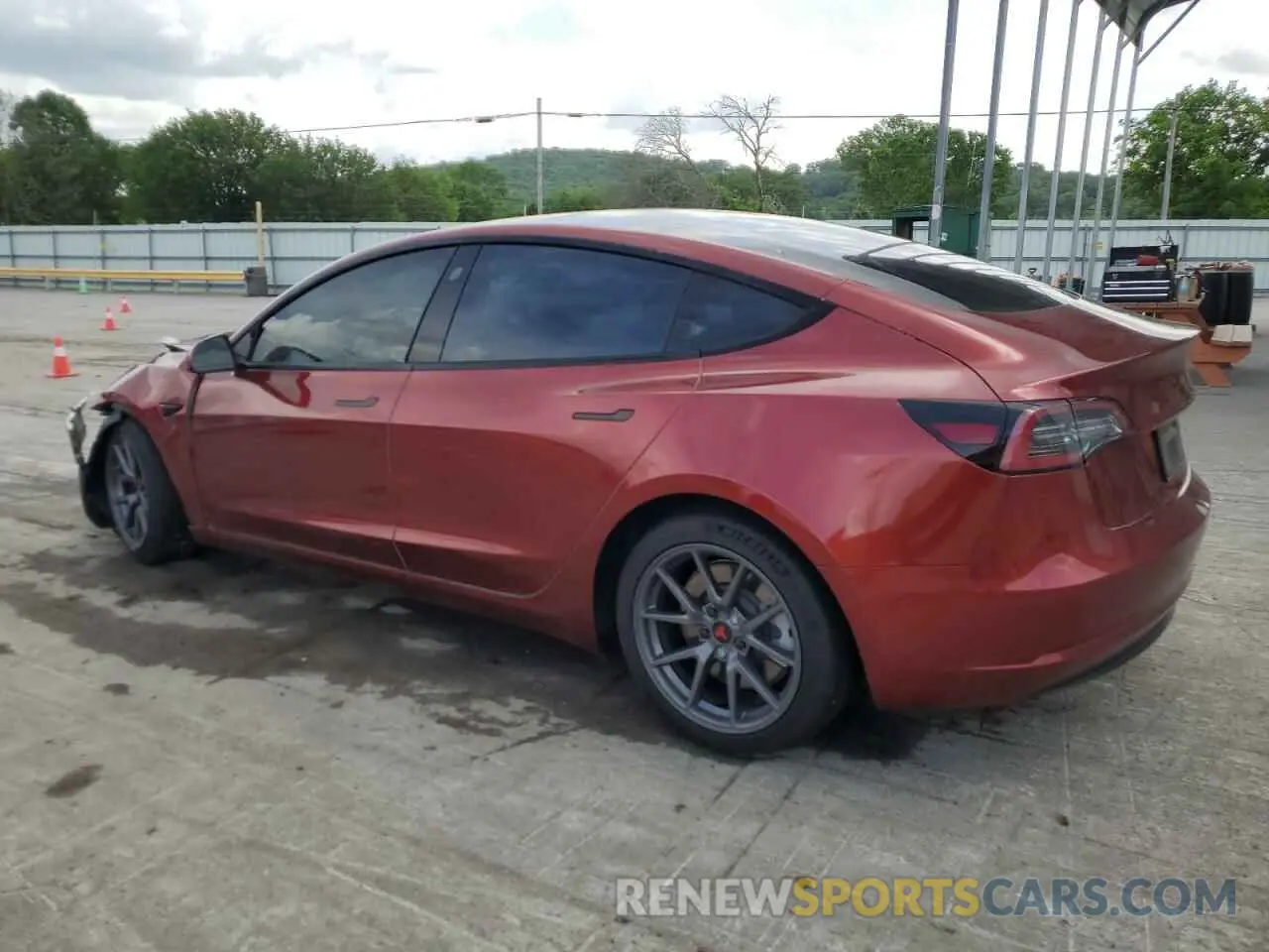 2 Photograph of a damaged car 5YJ3E1EB7NF175904 TESLA MODEL 3 2022