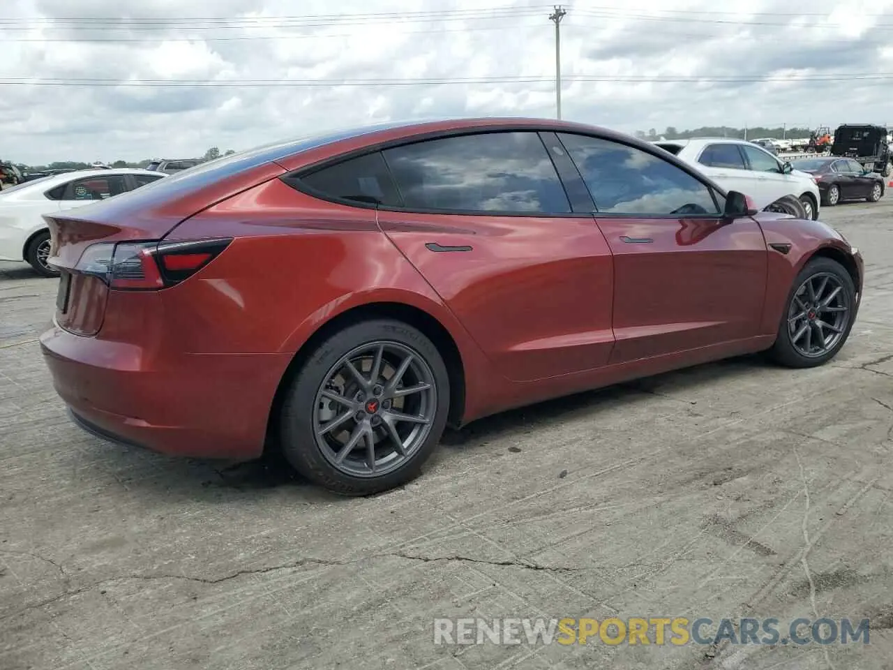3 Photograph of a damaged car 5YJ3E1EB7NF175904 TESLA MODEL 3 2022