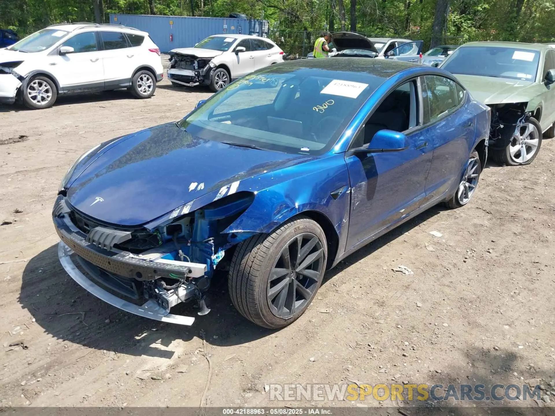 6 Photograph of a damaged car 5YJ3E1EB7NF180049 TESLA MODEL 3 2022
