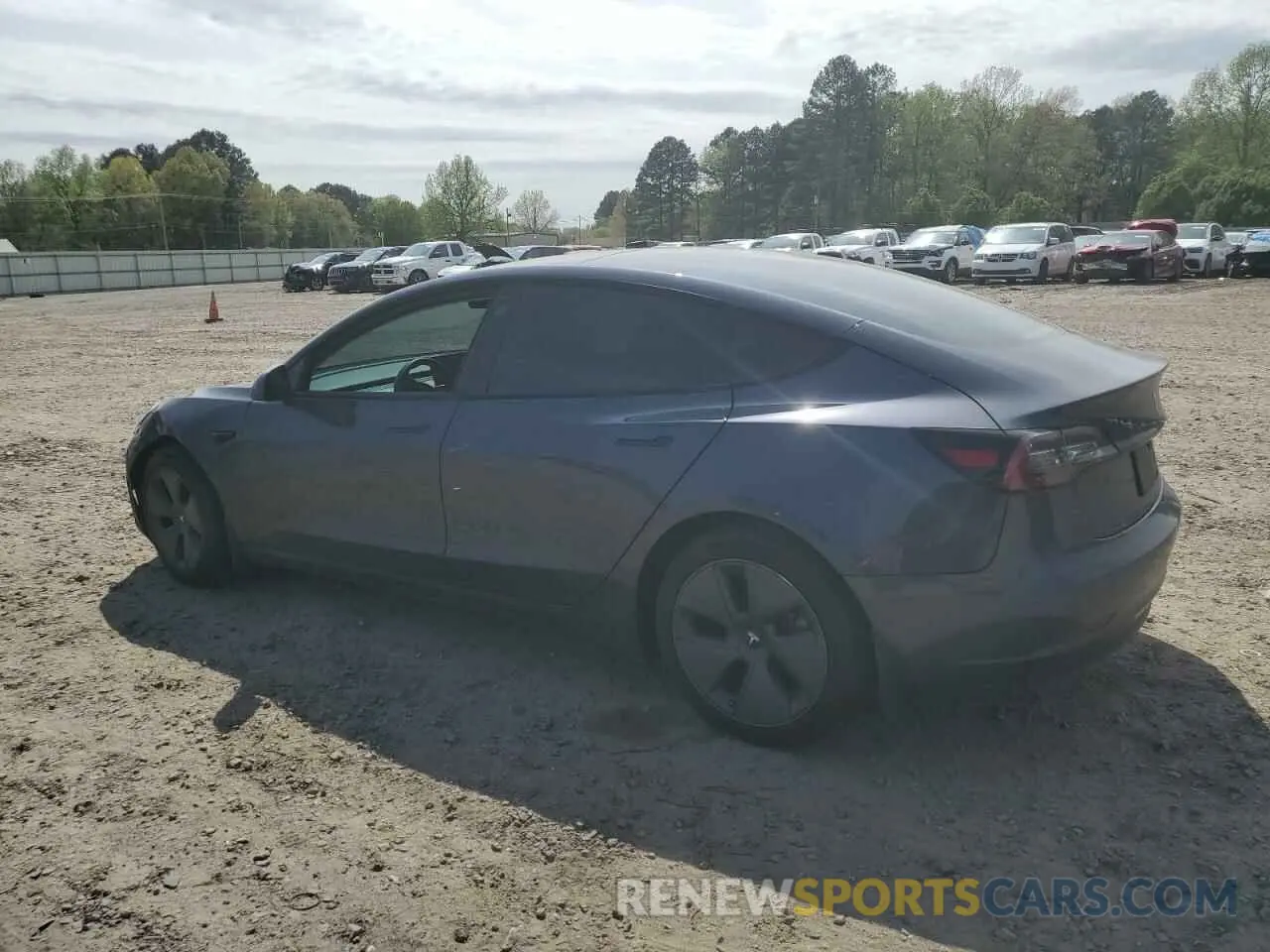 2 Photograph of a damaged car 5YJ3E1EB7NF198115 TESLA MODEL 3 2022