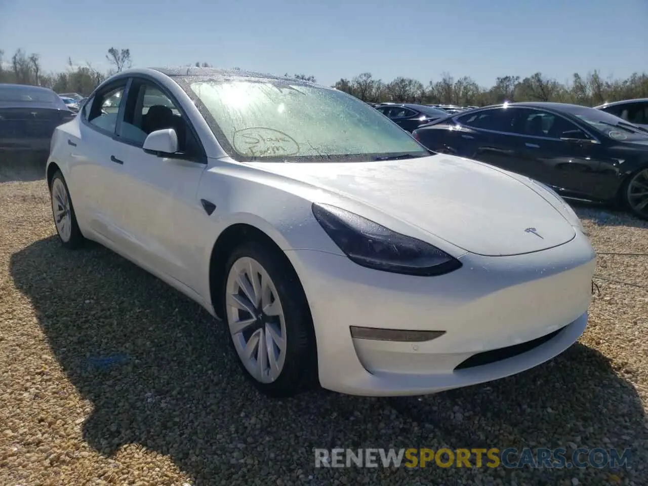 1 Photograph of a damaged car 5YJ3E1EB7NF202812 TESLA MODEL 3 2022