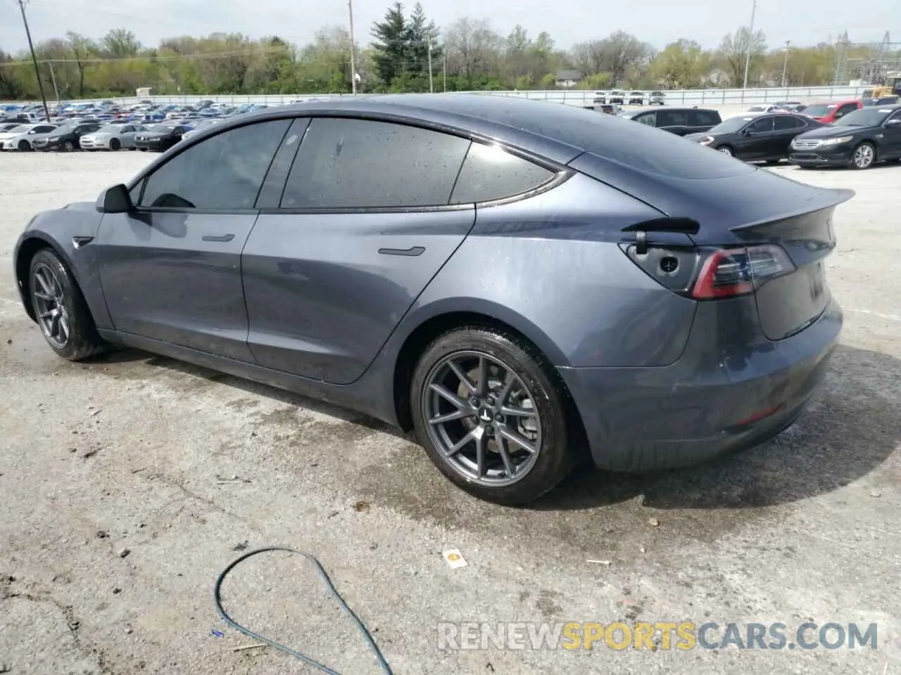2 Photograph of a damaged car 5YJ3E1EB7NF238905 TESLA MODEL 3 2022
