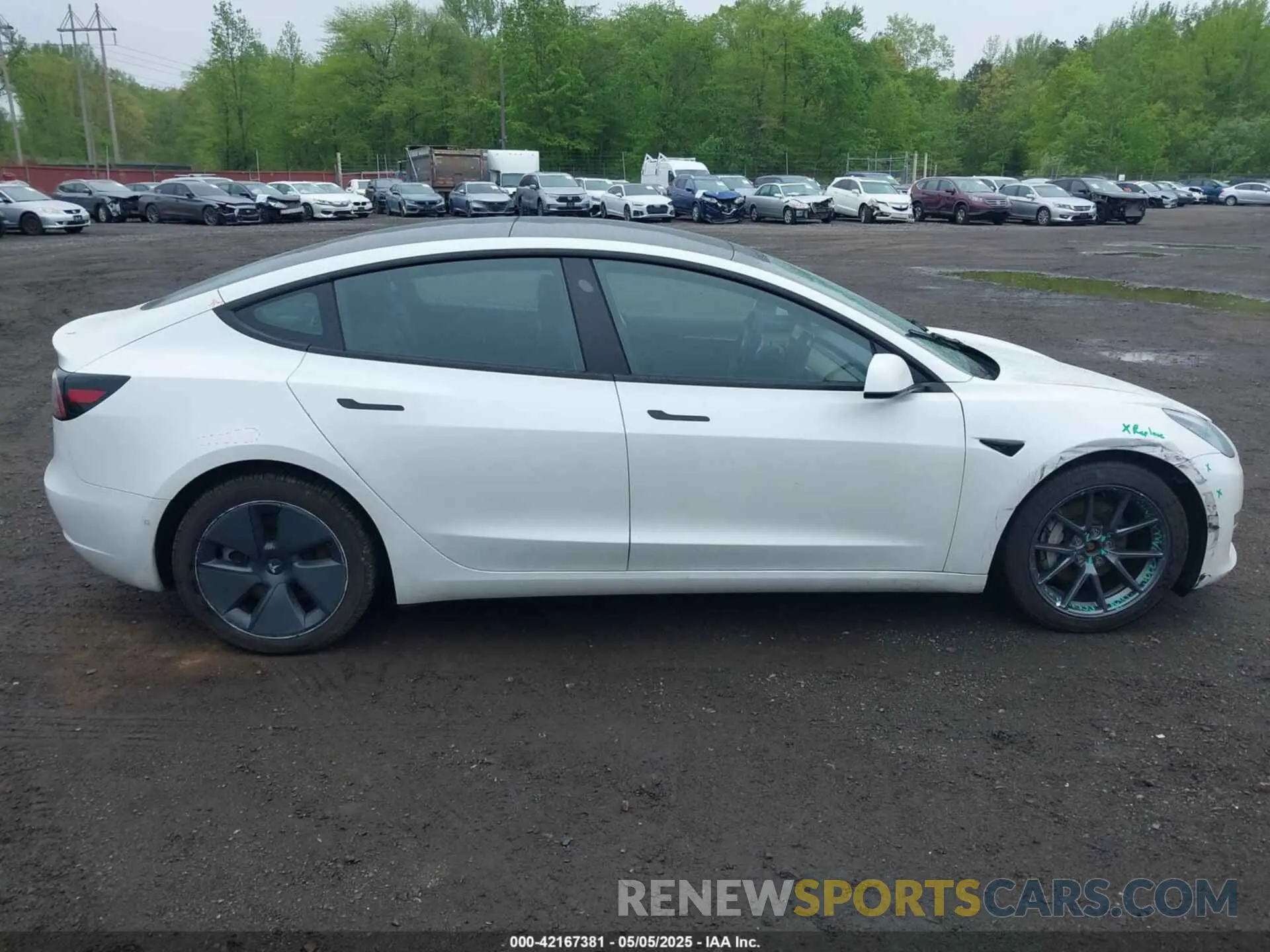 13 Photograph of a damaged car 5YJ3E1EB7NF257440 TESLA MODEL 3 2022