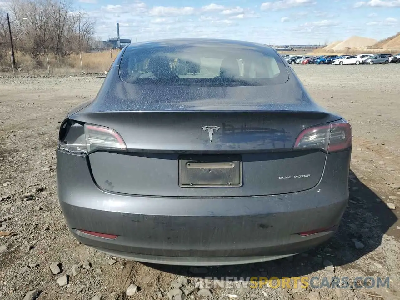 6 Photograph of a damaged car 5YJ3E1EB7NF257549 TESLA MODEL 3 2022