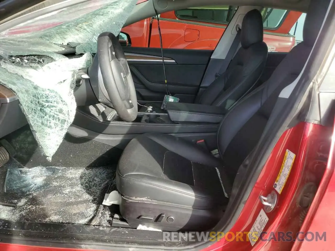 7 Photograph of a damaged car 5YJ3E1EB7NF265487 TESLA MODEL 3 2022