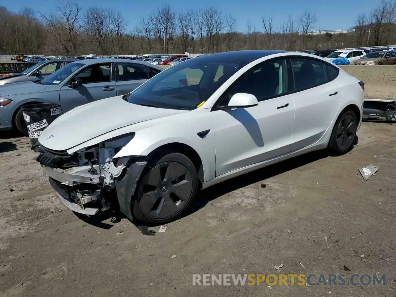 1 Фотография поврежденного автомобиля 5YJ3E1EB7NF341306 TESLA MODEL 3 2022