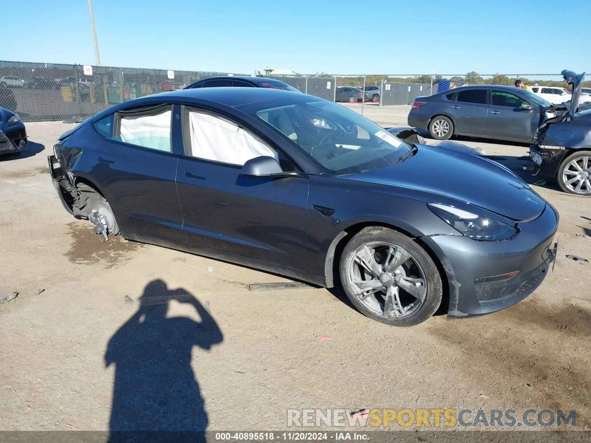1 Photograph of a damaged car 5YJ3E1EB7NF342276 TESLA MODEL 3 2022