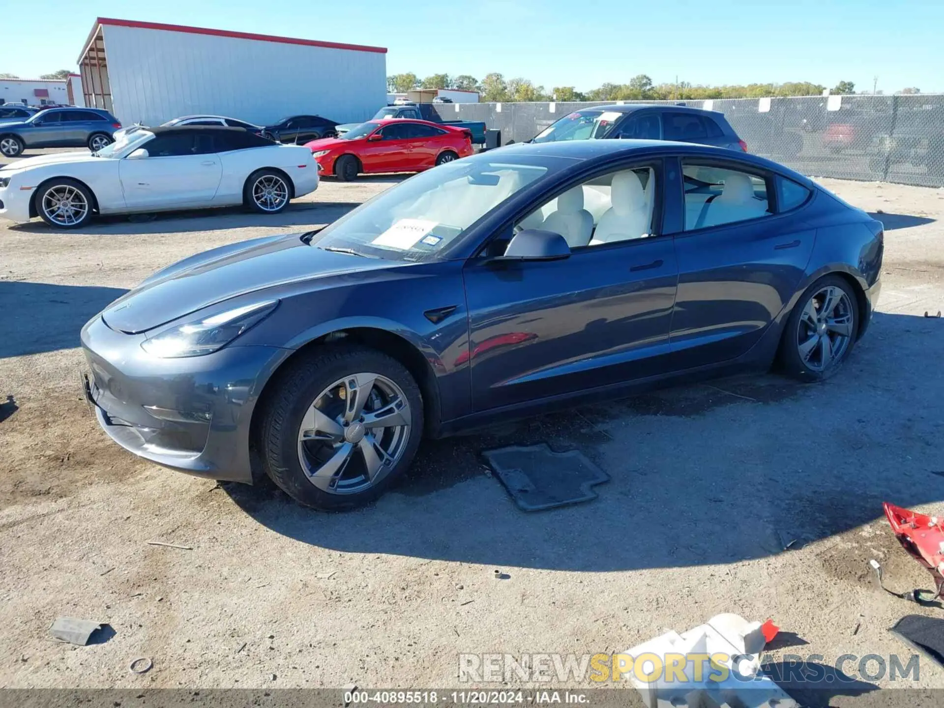 2 Photograph of a damaged car 5YJ3E1EB7NF342276 TESLA MODEL 3 2022