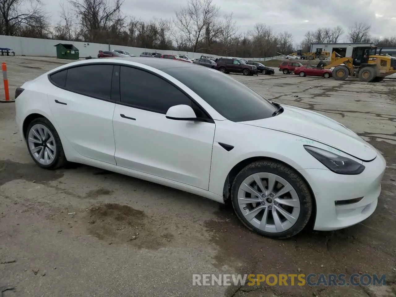4 Photograph of a damaged car 5YJ3E1EB7NF344741 TESLA MODEL 3 2022