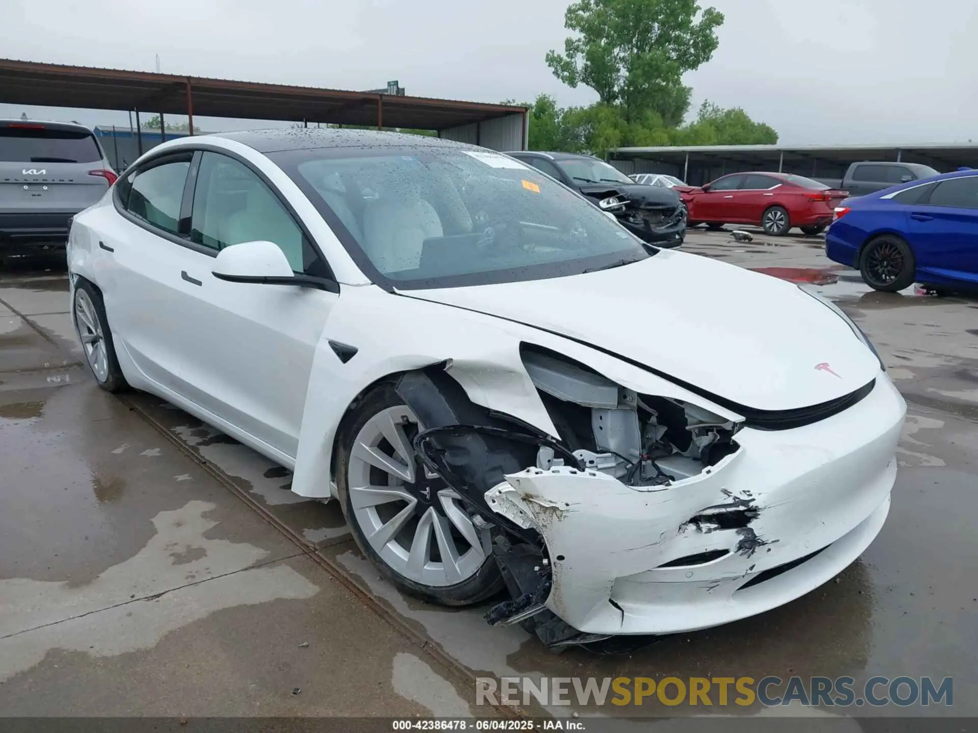1 Фотография поврежденного автомобиля 5YJ3E1EB7NF355688 TESLA MODEL 3 2022