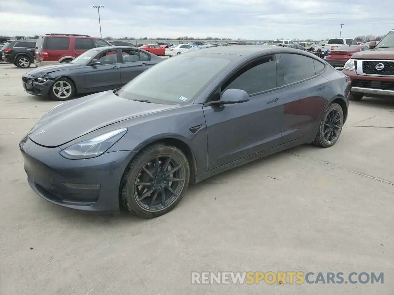 1 Photograph of a damaged car 5YJ3E1EB8NF103965 TESLA MODEL 3 2022