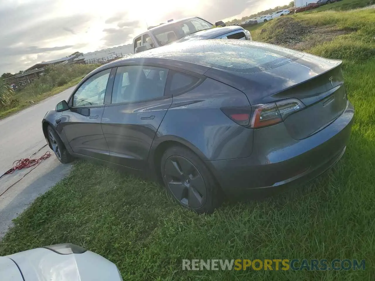 2 Photograph of a damaged car 5YJ3E1EB8NF104288 TESLA MODEL 3 2022