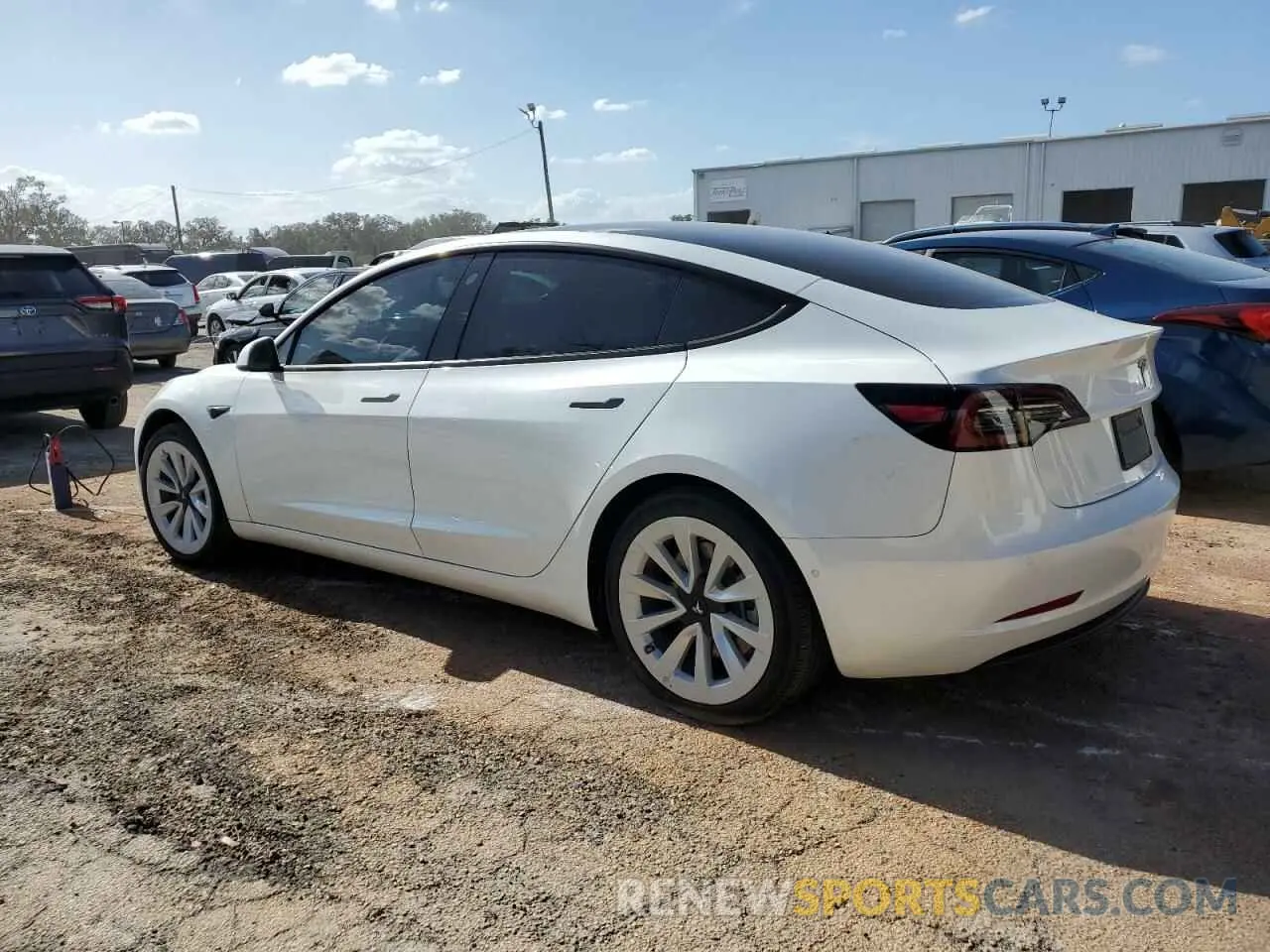2 Photograph of a damaged car 5YJ3E1EB8NF109684 TESLA MODEL 3 2022