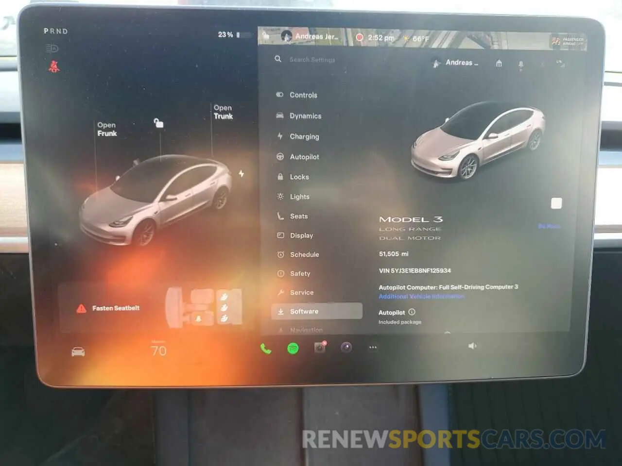 9 Photograph of a damaged car 5YJ3E1EB8NF125934 TESLA MODEL 3 2022