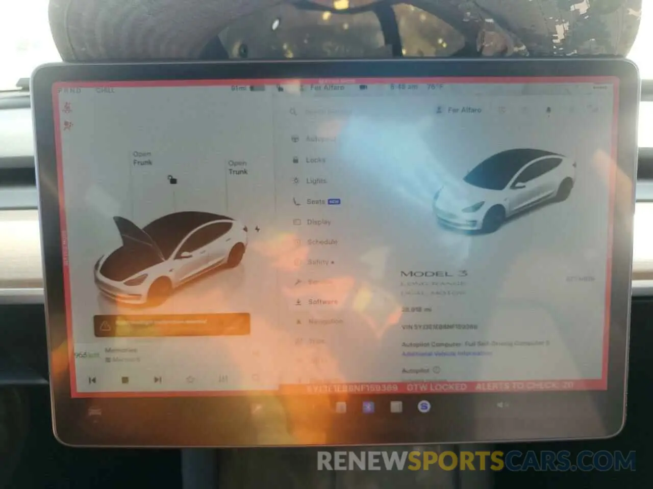 9 Photograph of a damaged car 5YJ3E1EB8NF159369 TESLA MODEL 3 2022