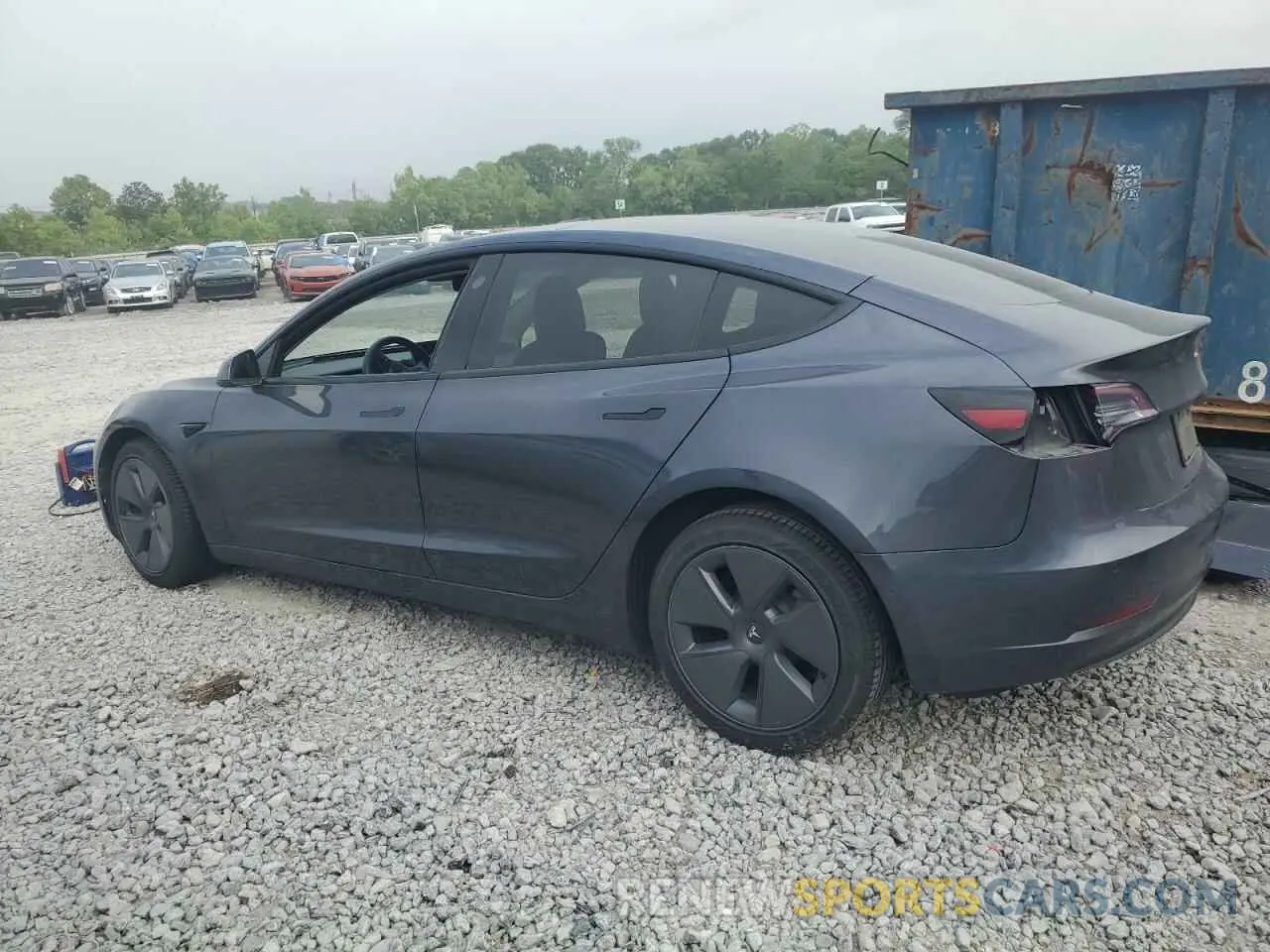 2 Photograph of a damaged car 5YJ3E1EB8NF172896 TESLA MODEL 3 2022