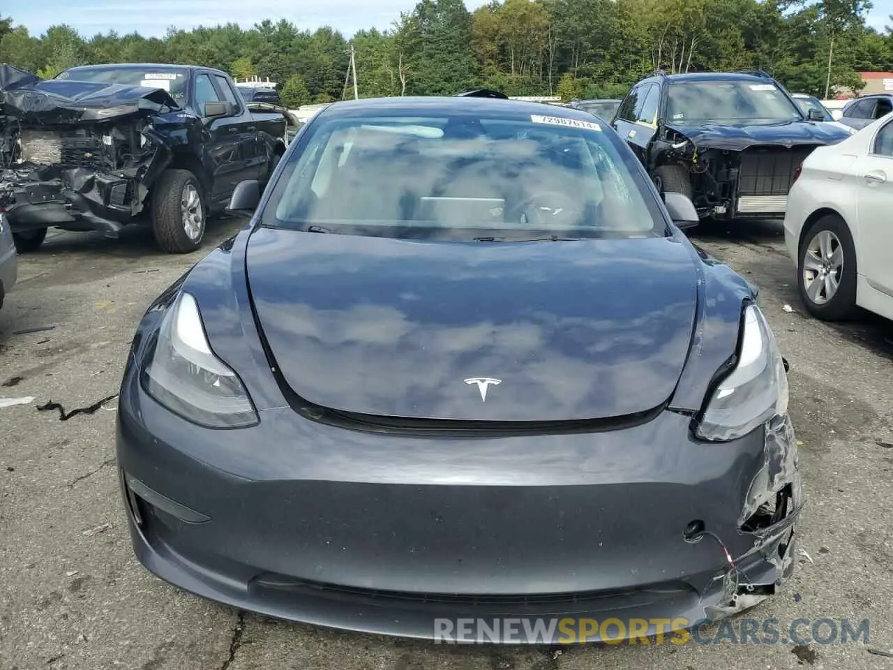 5 Фотография поврежденного автомобиля 5YJ3E1EB8NF182876 TESLA MODEL 3 2022