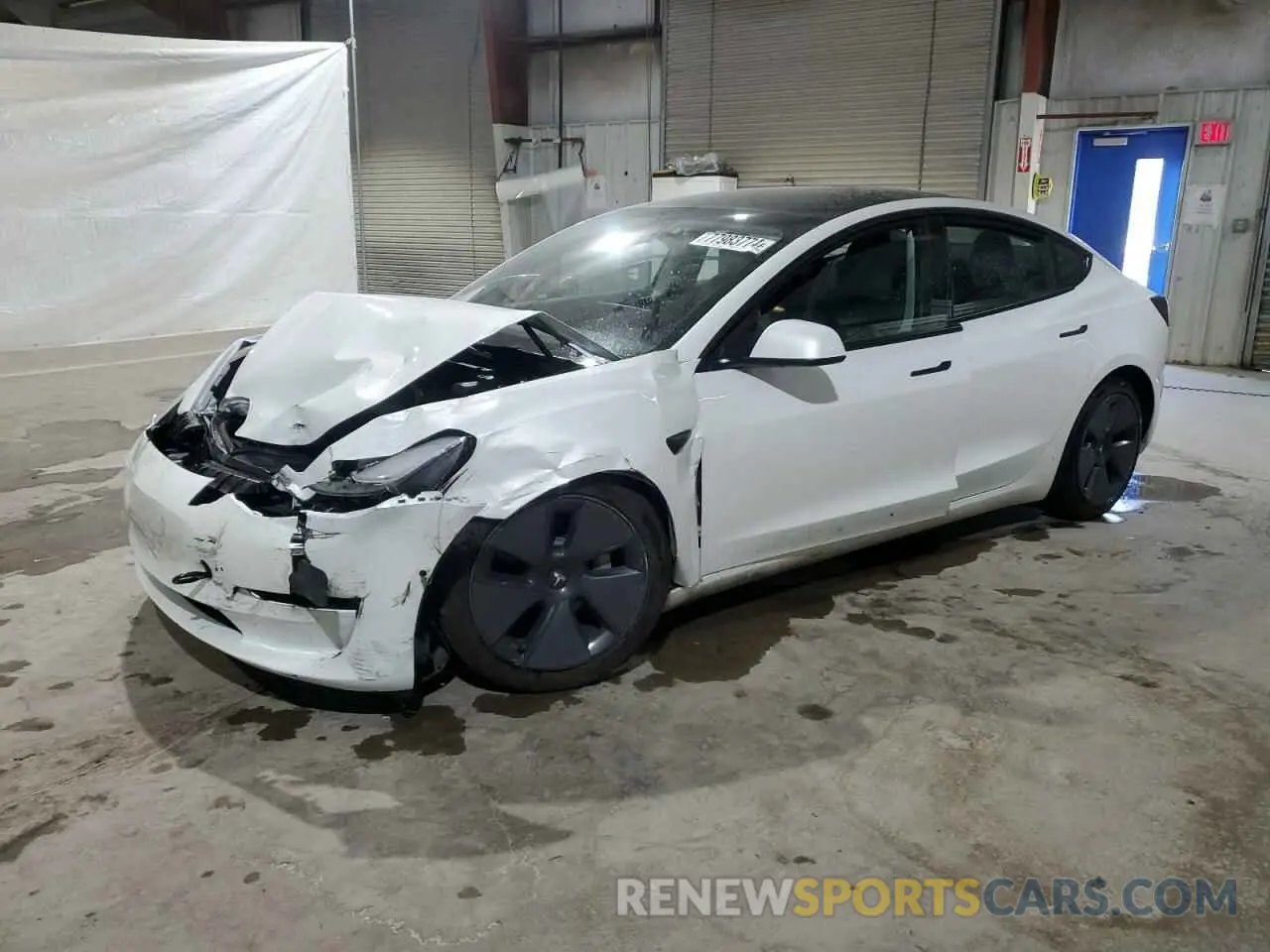 1 Фотография поврежденного автомобиля 5YJ3E1EB8NF192713 TESLA MODEL 3 2022