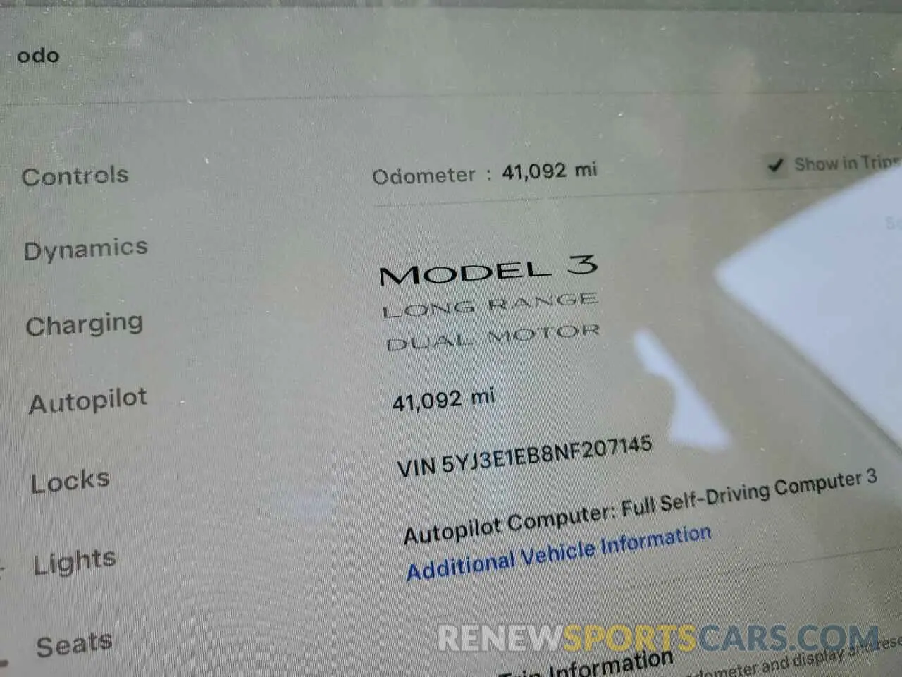 9 Photograph of a damaged car 5YJ3E1EB8NF207145 TESLA MODEL 3 2022