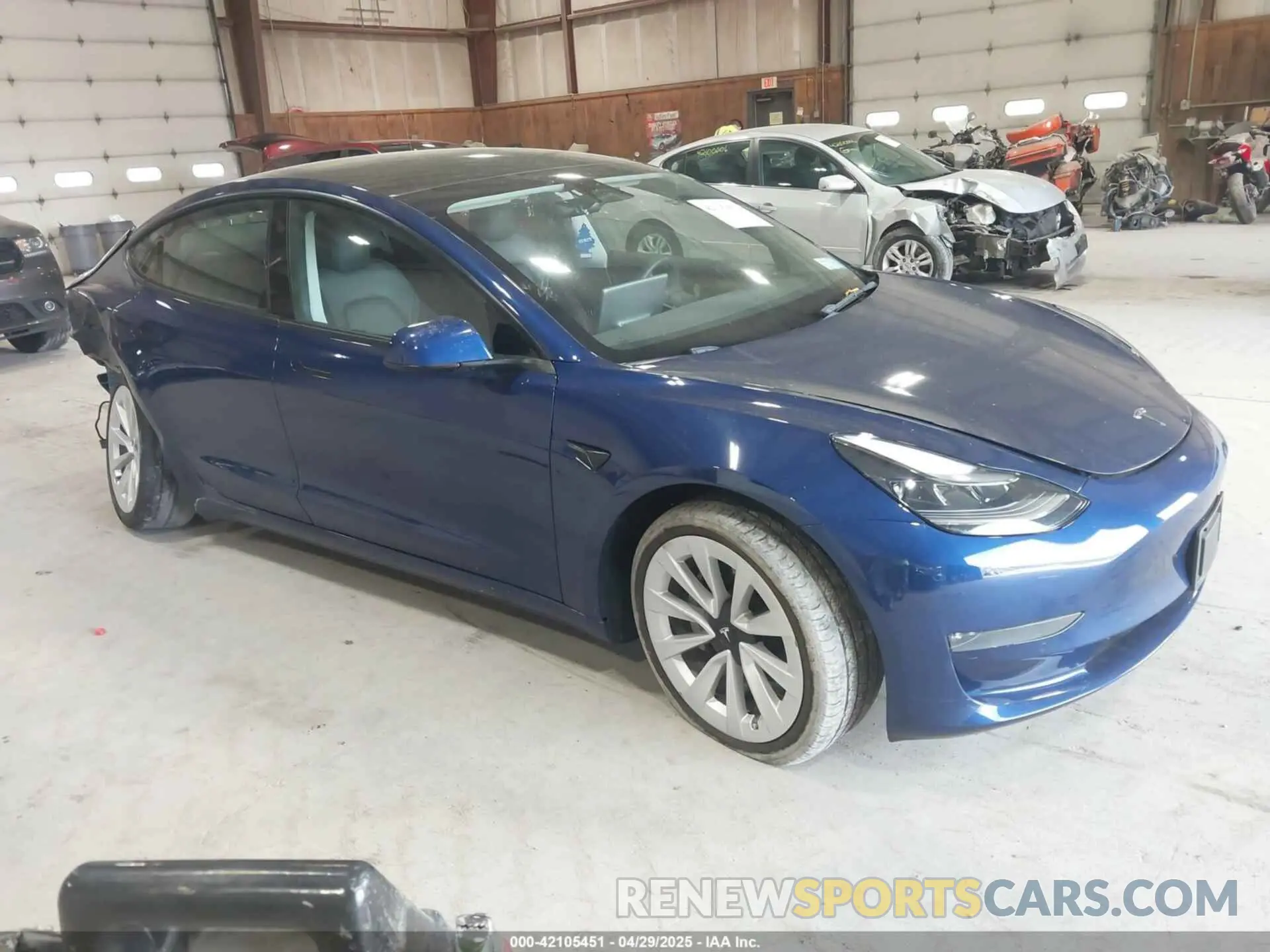 1 Фотография поврежденного автомобиля 5YJ3E1EB8NF255163 TESLA MODEL 3 2022