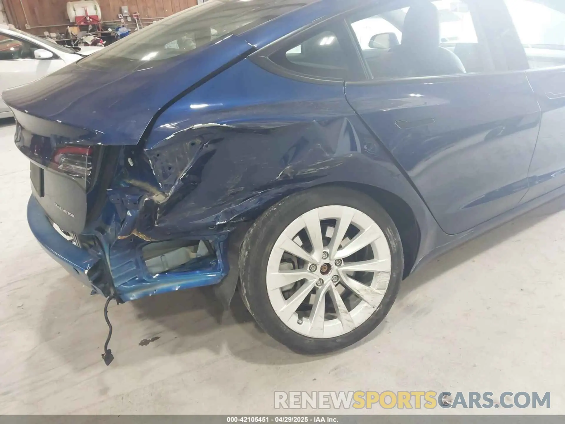 6 Фотография поврежденного автомобиля 5YJ3E1EB8NF255163 TESLA MODEL 3 2022