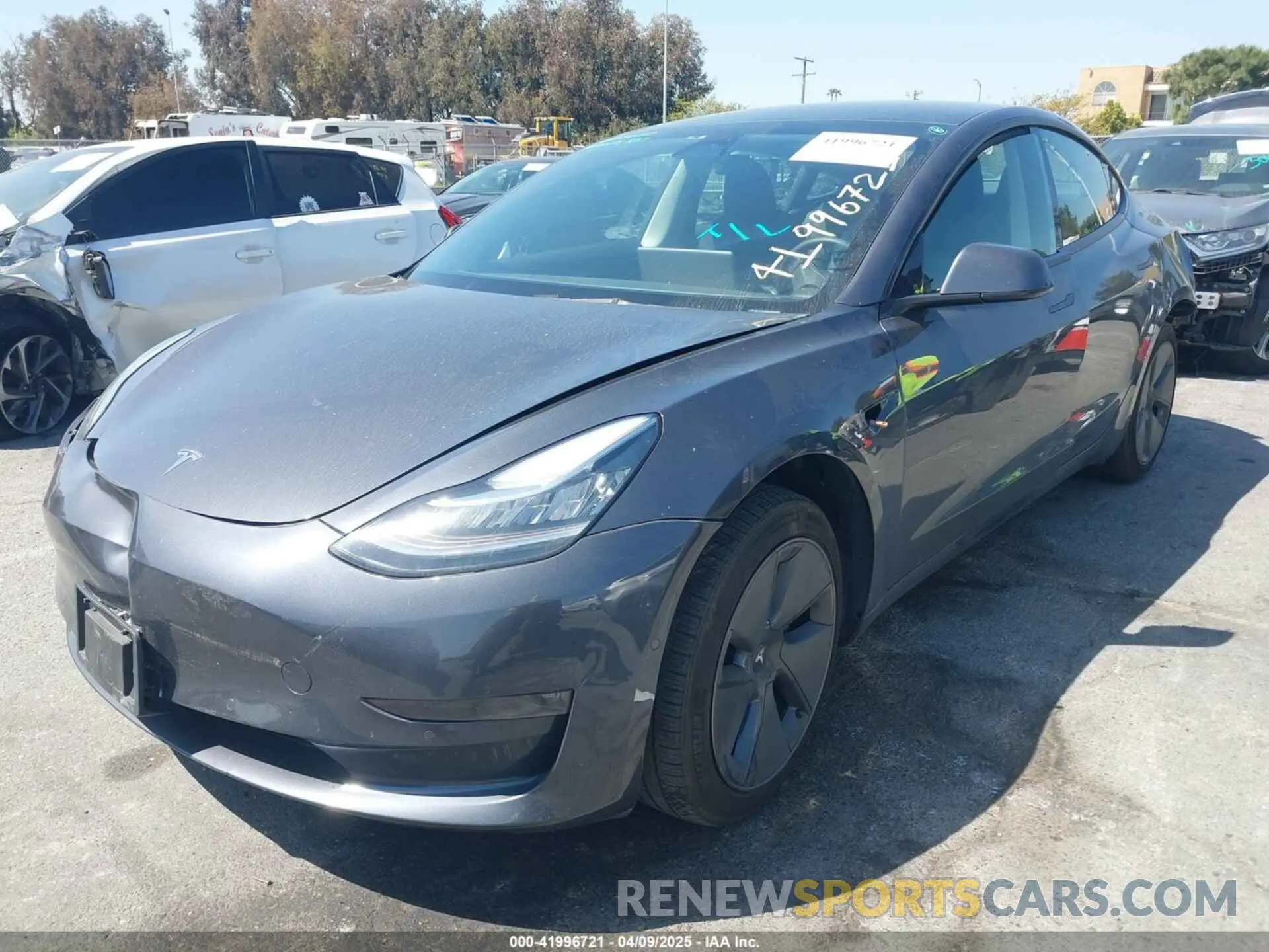 2 Фотография поврежденного автомобиля 5YJ3E1EB8NF262310 TESLA MODEL 3 2022