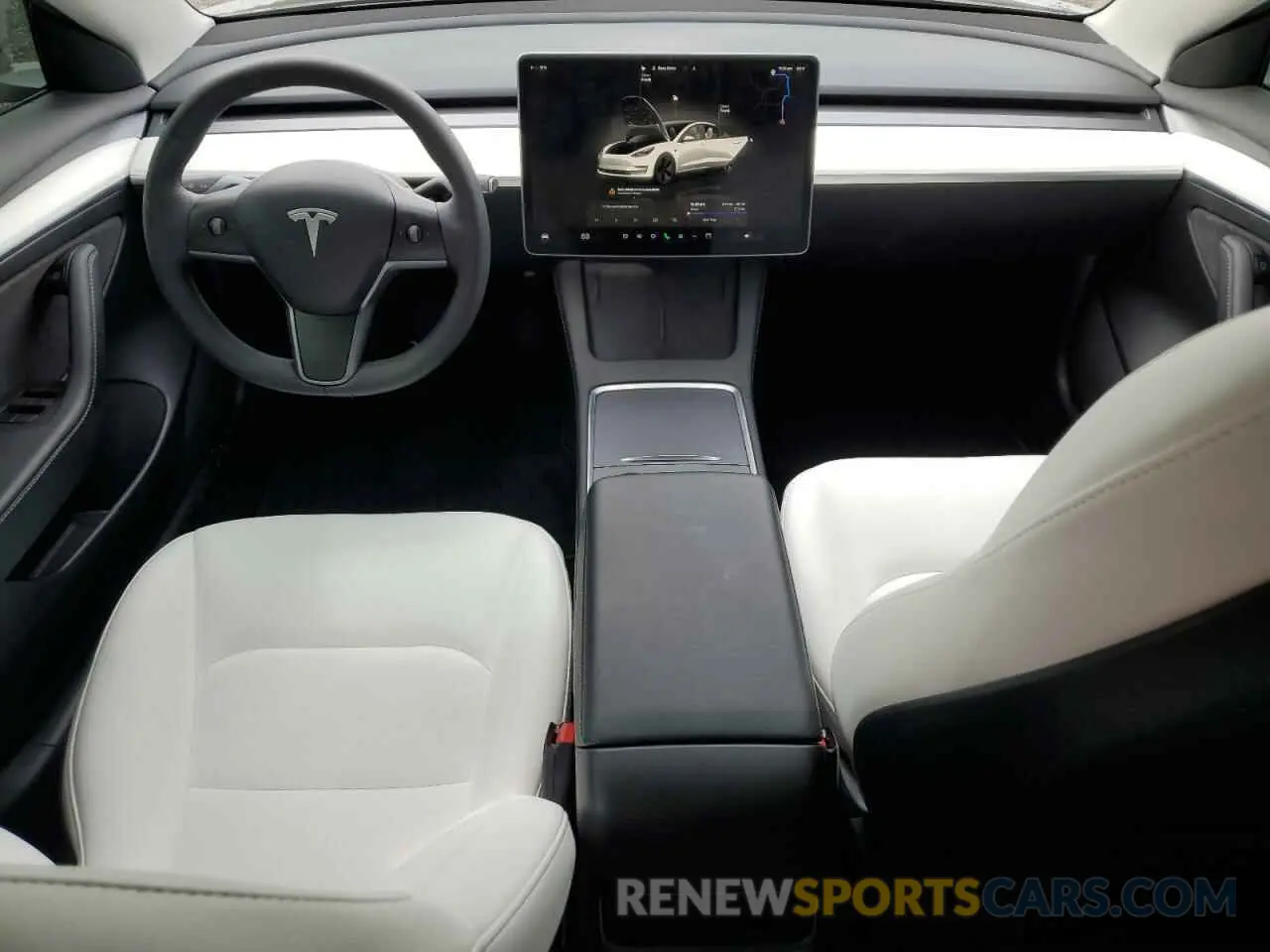 8 Photograph of a damaged car 5YJ3E1EB8NF272738 TESLA MODEL 3 2022
