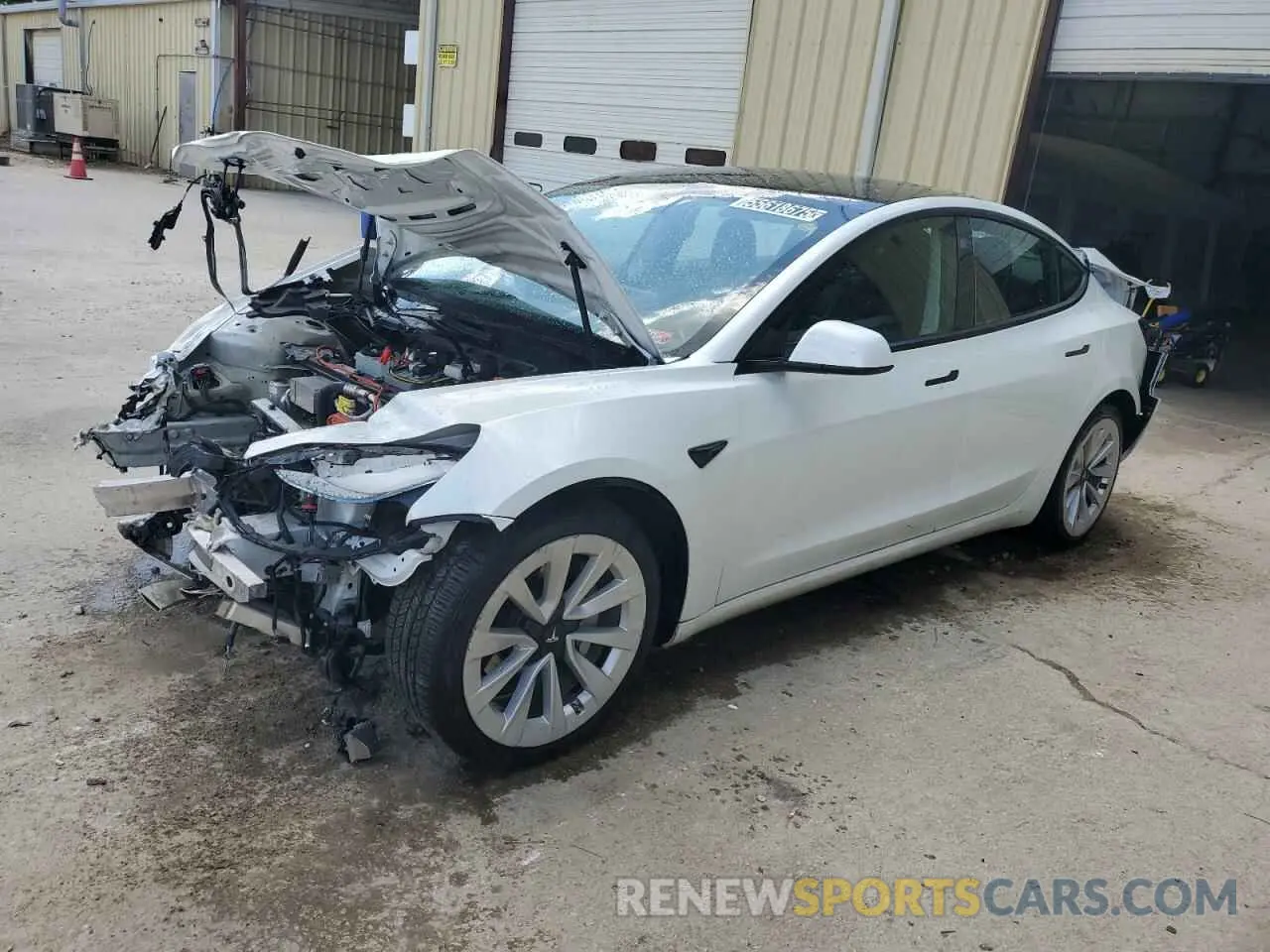 1 Фотография поврежденного автомобиля 5YJ3E1EB8NF290950 TESLA MODEL 3 2022