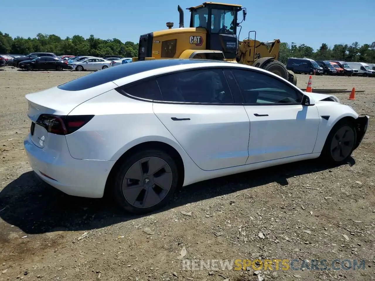 3 Photograph of a damaged car 5YJ3E1EB8NF312655 TESLA MODEL 3 2022
