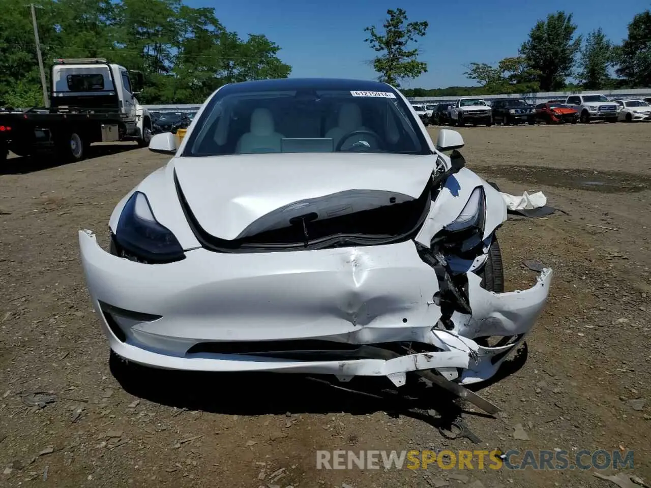 5 Photograph of a damaged car 5YJ3E1EB8NF312655 TESLA MODEL 3 2022