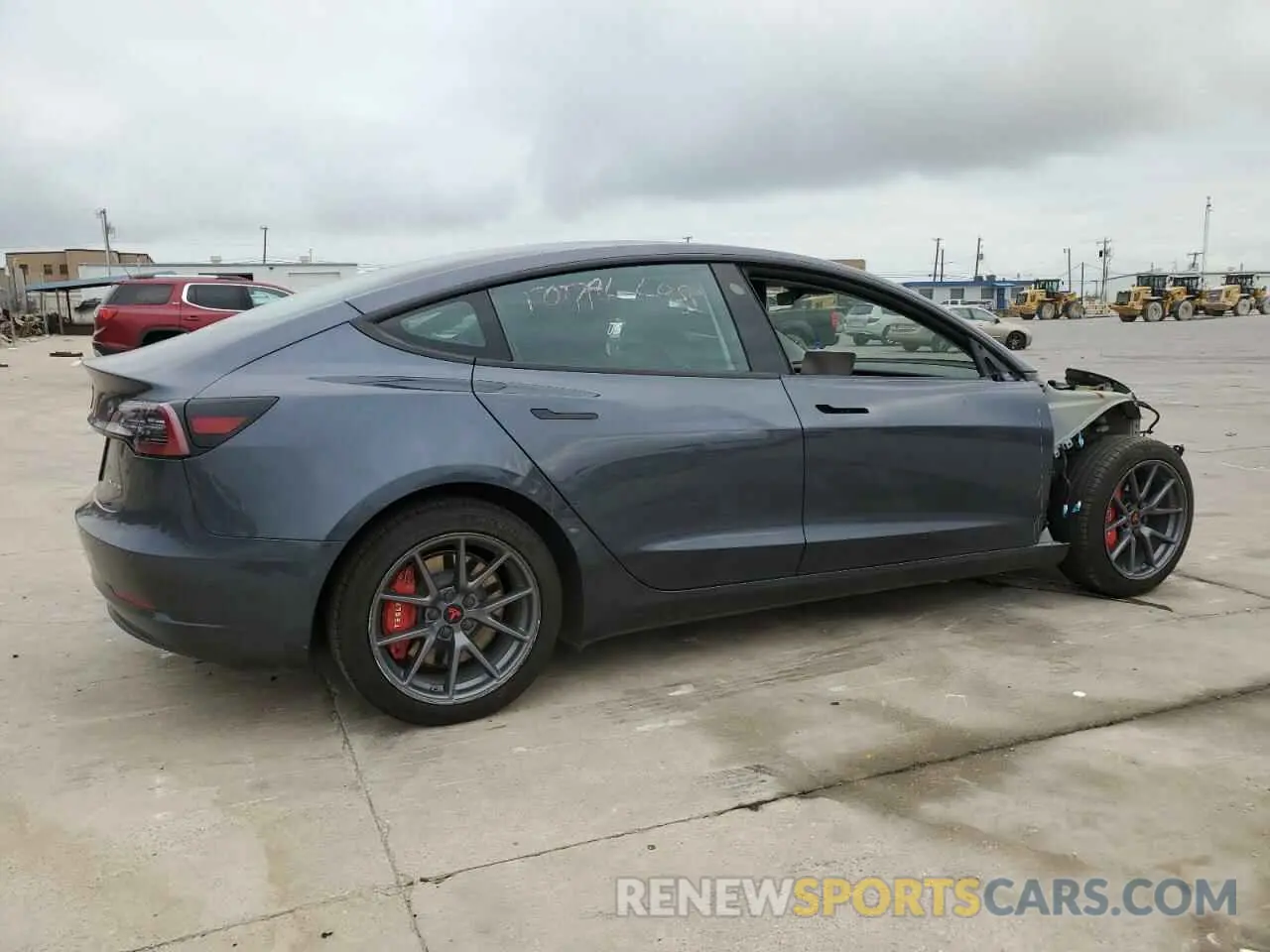 3 Photograph of a damaged car 5YJ3E1EB8NF325597 TESLA MODEL 3 2022