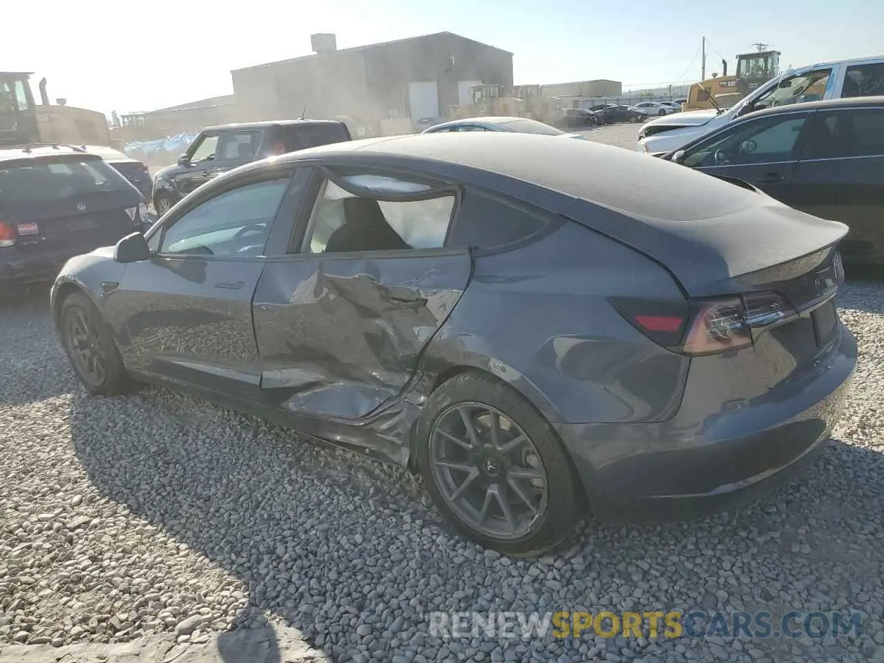 2 Photograph of a damaged car 5YJ3E1EB9NF158876 TESLA MODEL 3 2022