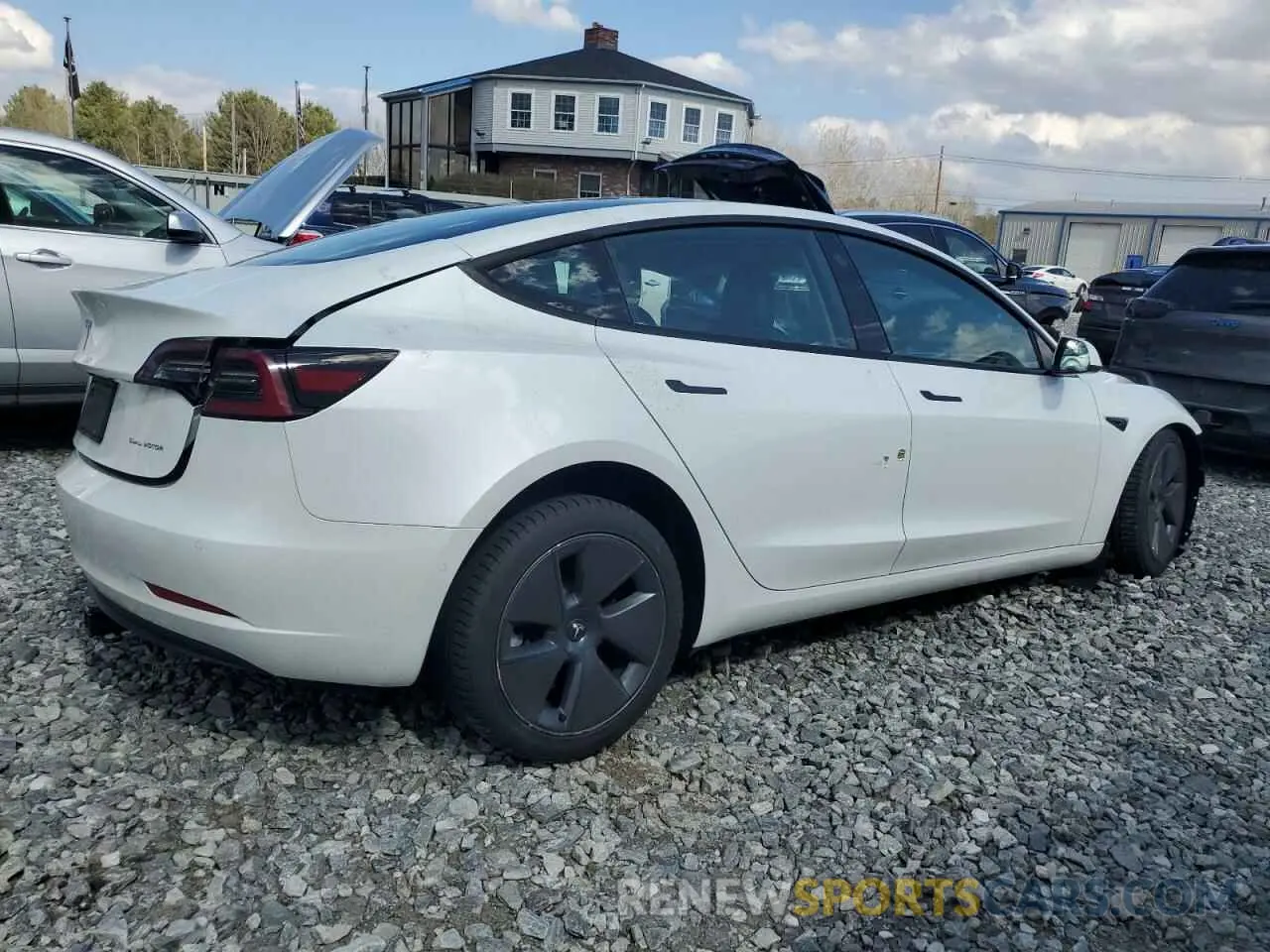 3 Фотография поврежденного автомобиля 5YJ3E1EB9NF159977 TESLA MODEL 3 2022