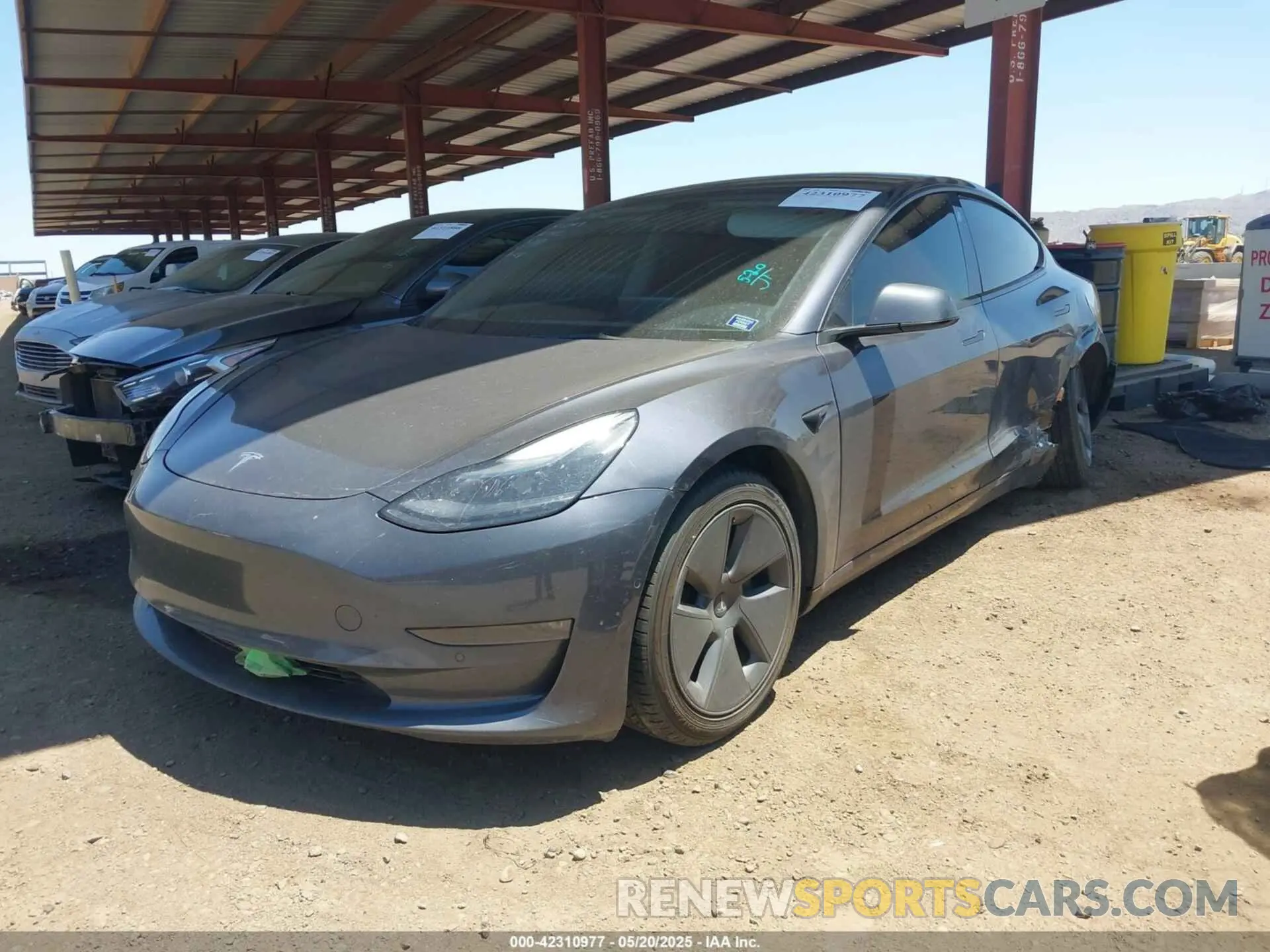 2 Фотография поврежденного автомобиля 5YJ3E1EB9NF167142 TESLA MODEL 3 2022