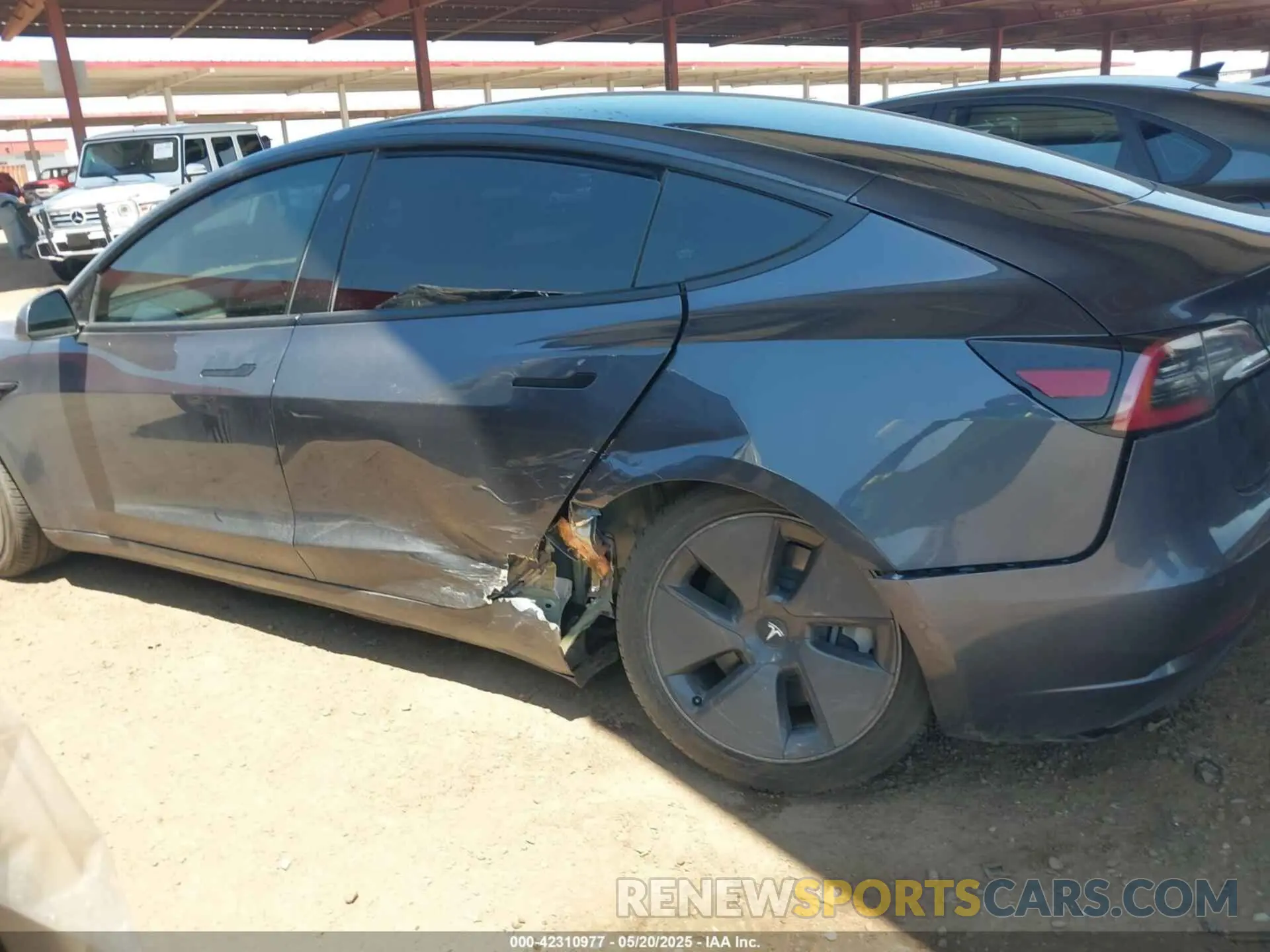 6 Фотография поврежденного автомобиля 5YJ3E1EB9NF167142 TESLA MODEL 3 2022