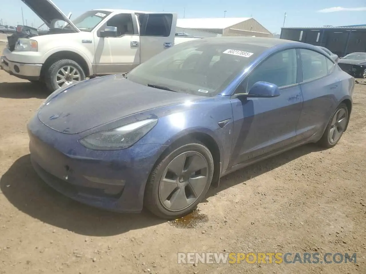 1 Photograph of a damaged car 5YJ3E1EB9NF179470 TESLA MODEL 3 2022