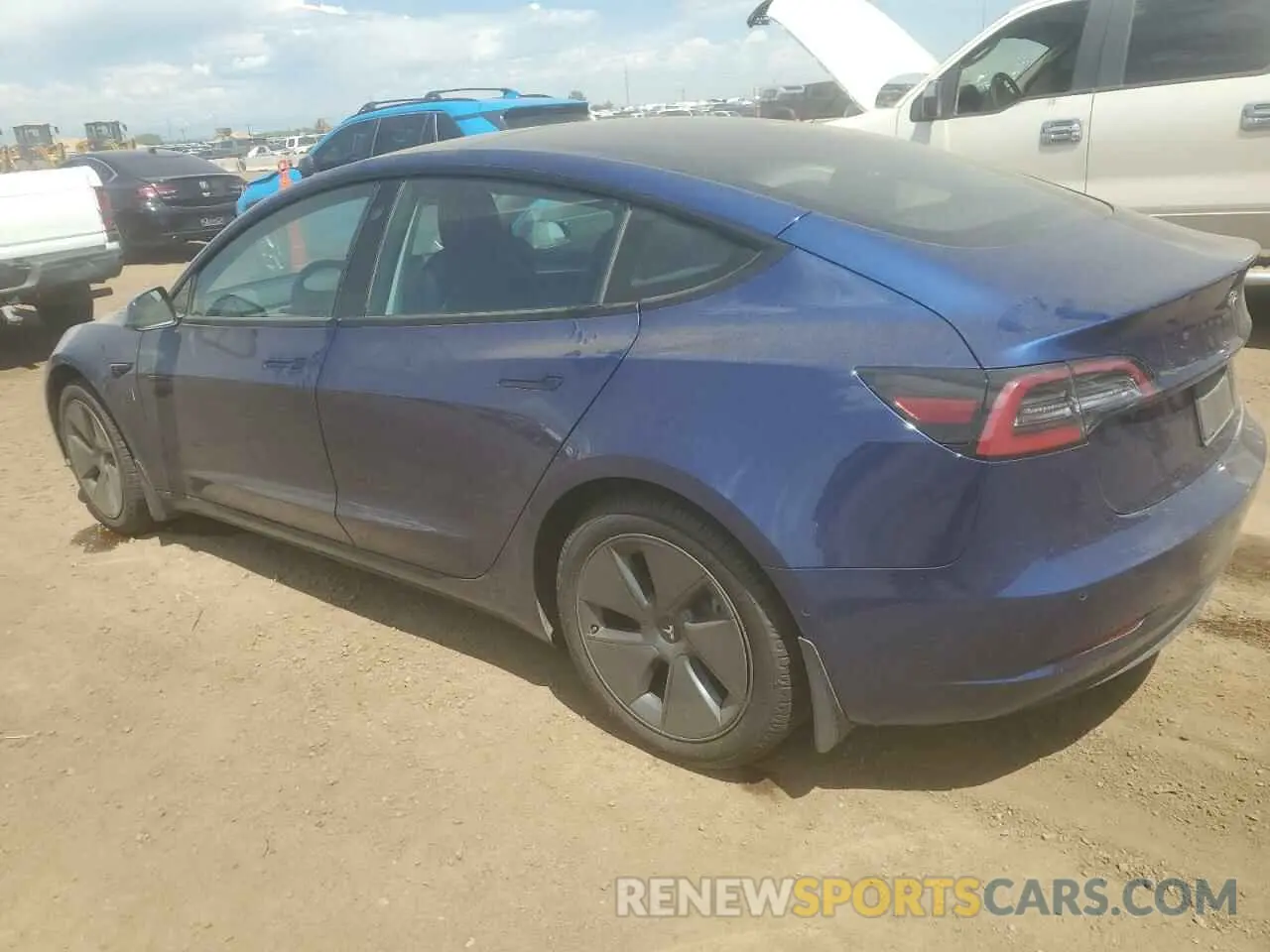 2 Photograph of a damaged car 5YJ3E1EB9NF179470 TESLA MODEL 3 2022