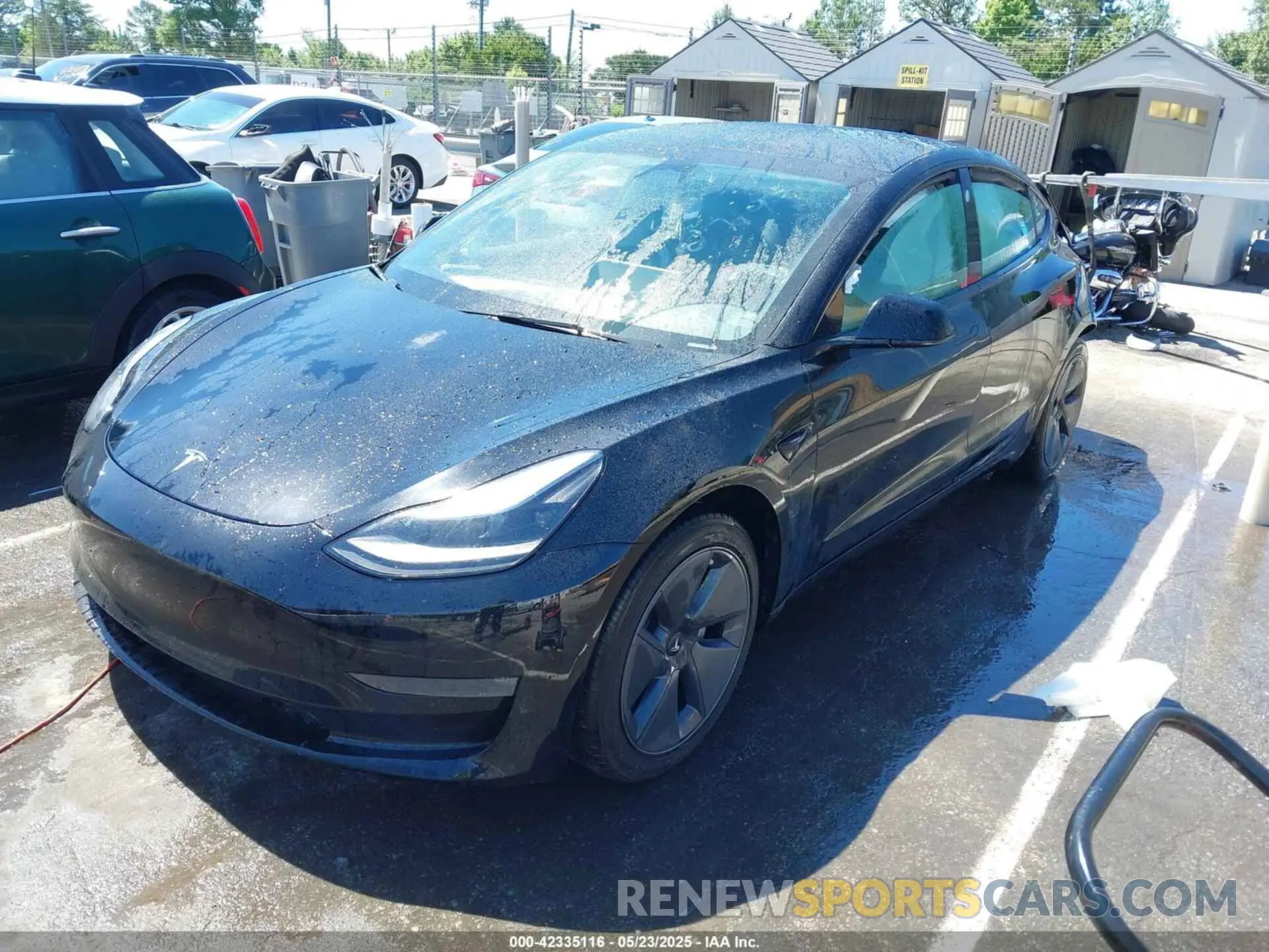2 Фотография поврежденного автомобиля 5YJ3E1EB9NF192719 TESLA MODEL 3 2022