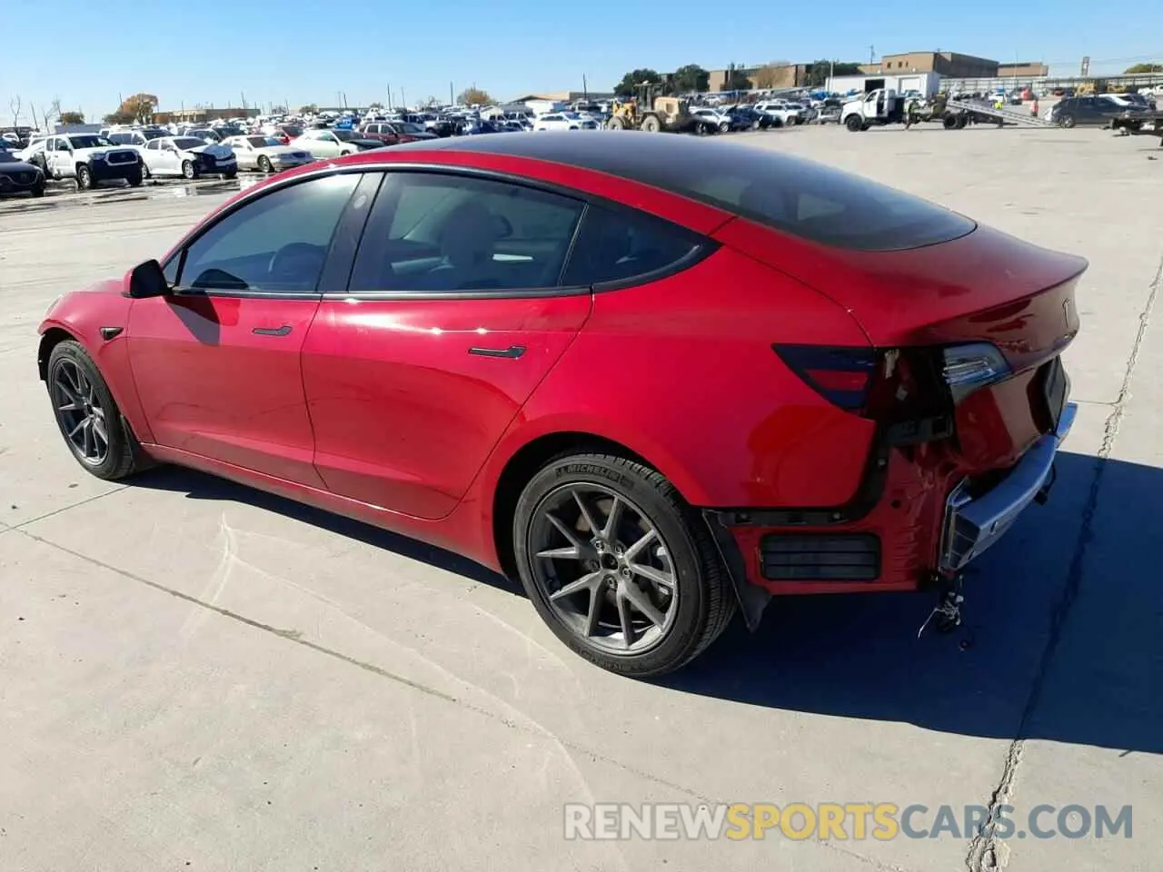 2 Photograph of a damaged car 5YJ3E1EB9NF196401 TESLA MODEL 3 2022