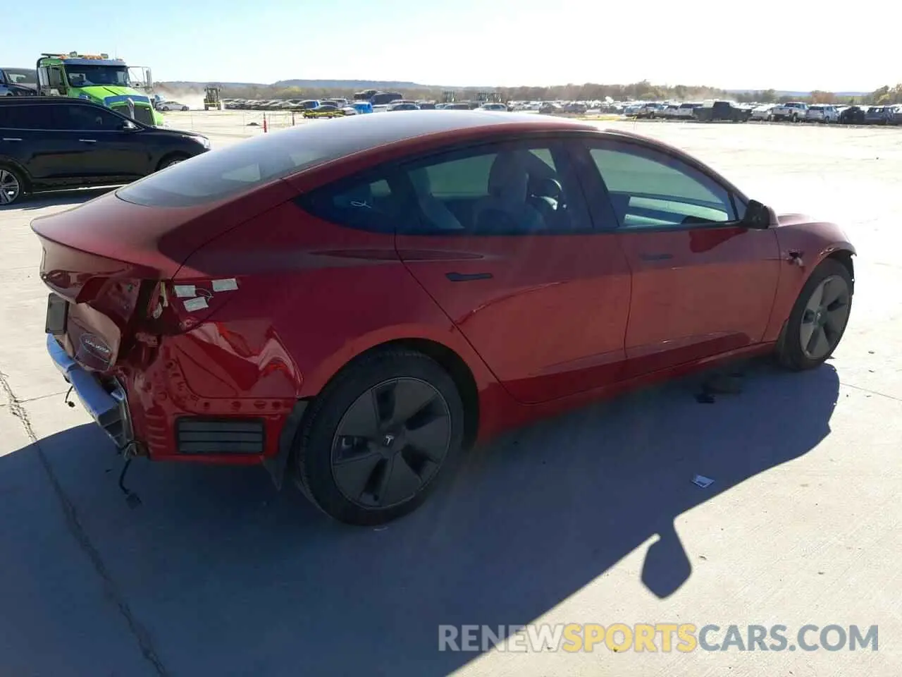 3 Photograph of a damaged car 5YJ3E1EB9NF196401 TESLA MODEL 3 2022