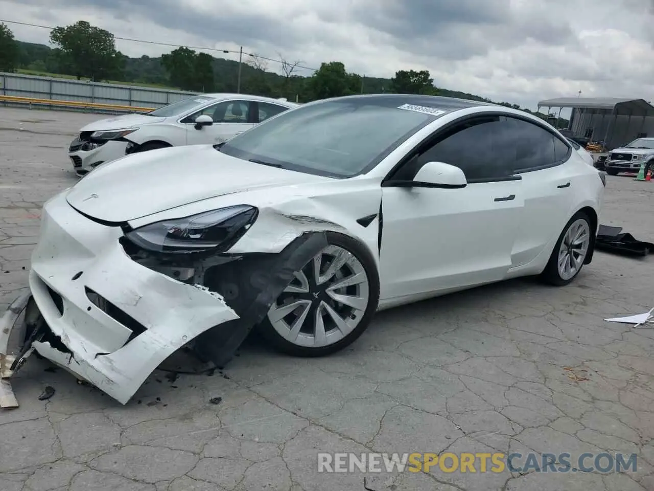 1 Фотография поврежденного автомобиля 5YJ3E1EB9NF203489 TESLA MODEL 3 2022