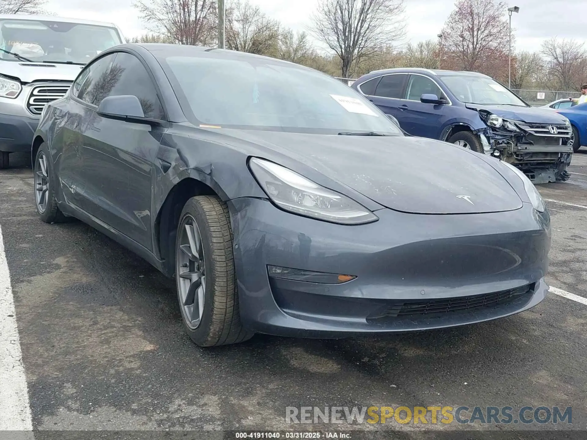 1 Фотография поврежденного автомобиля 5YJ3E1EB9NF206943 TESLA MODEL 3 2022