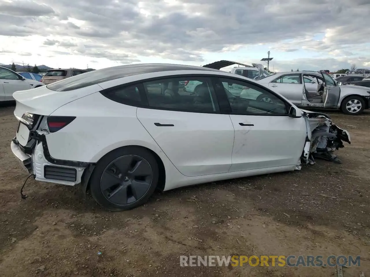 3 Фотография поврежденного автомобиля 5YJ3E1EB9NF207364 TESLA MODEL 3 2022